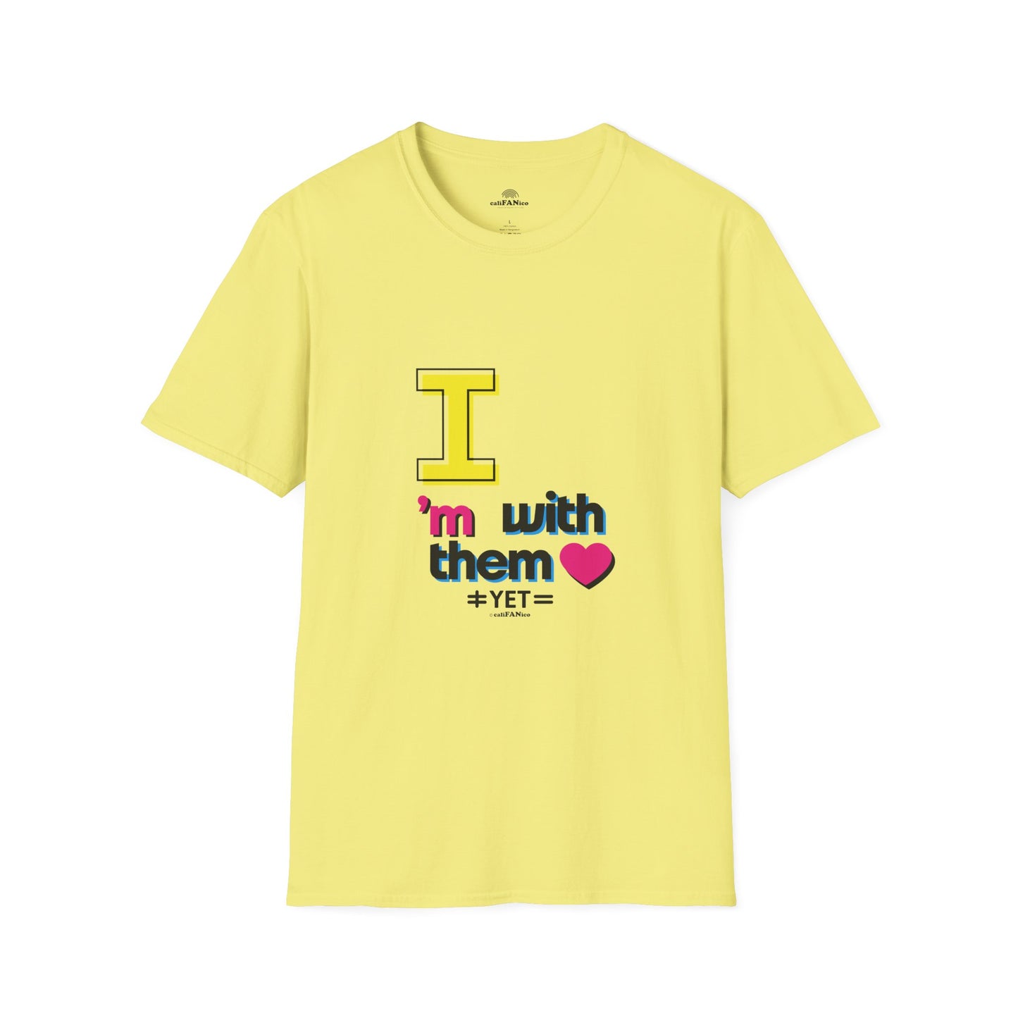 I’m With Them LGBTQ Pride Unisex Softstyle T-Shirt | Casual Wear, Gift for Friends, Pride Events Shirt, Graphic Tee, Inclusive Fashion