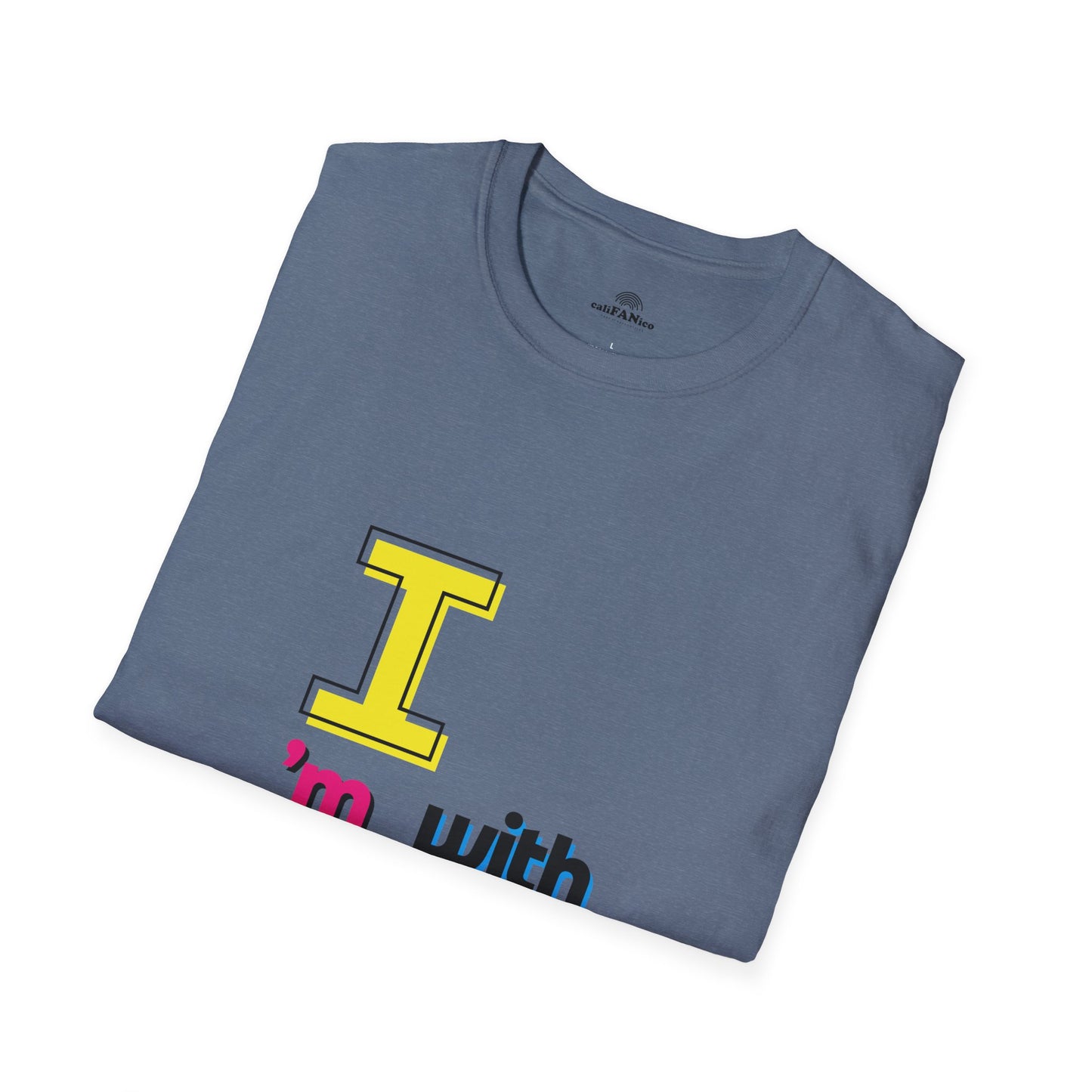 I’m With Them LGBTQ Pride Unisex Softstyle T-Shirt | Casual Wear, Gift for Friends, Pride Events Shirt, Graphic Tee, Inclusive Fashion