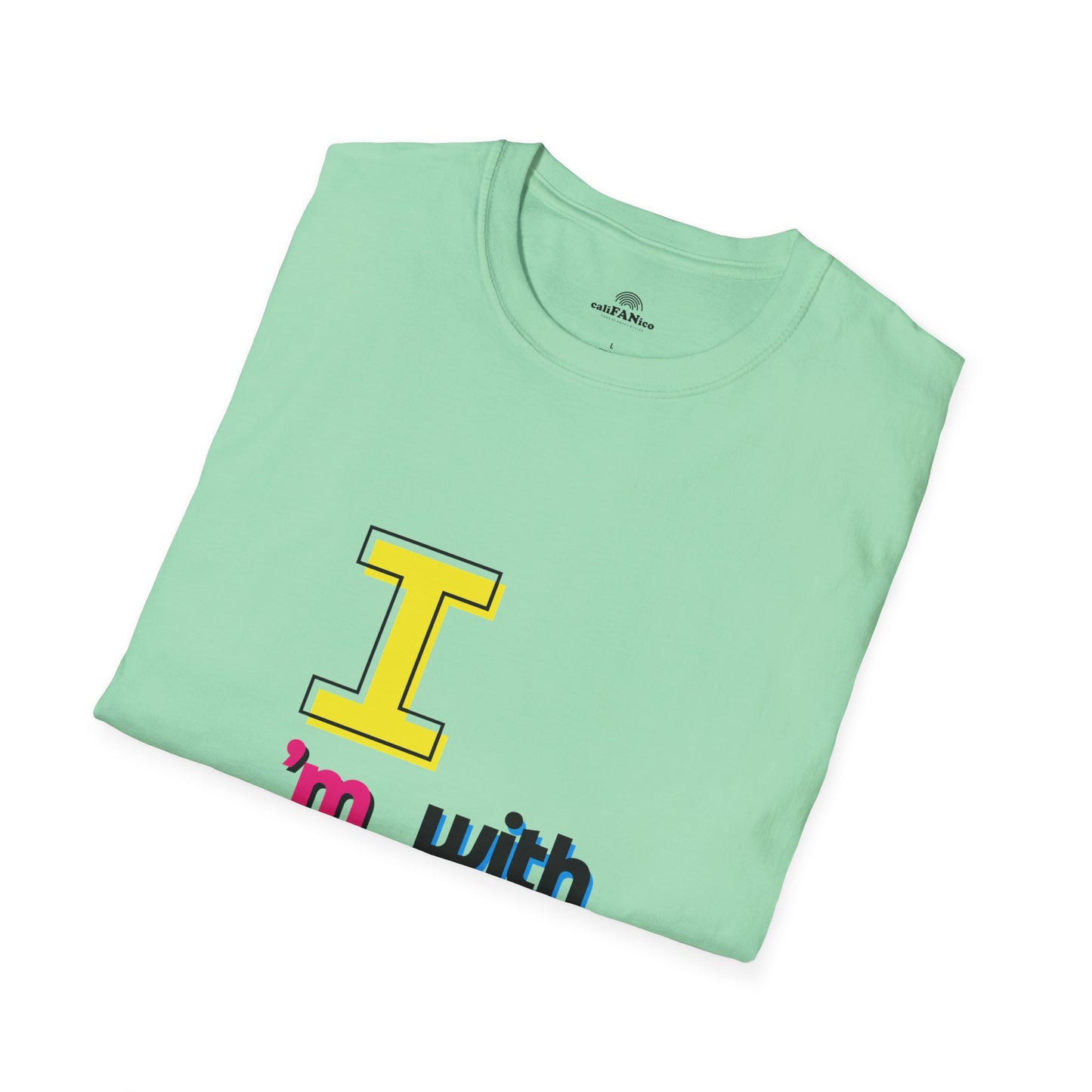 I’m With Them LGBTQ Pride Unisex Softstyle T-Shirt | Casual Wear, Gift for Friends, Pride Events Shirt, Graphic Tee, Inclusive Fashion