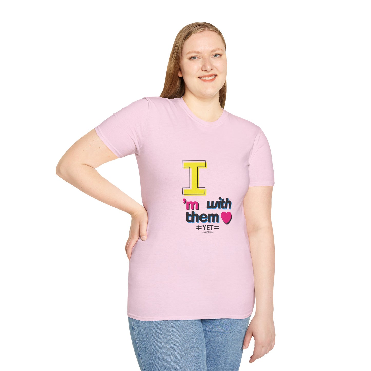 I’m With Them LGBTQ Pride Unisex Softstyle T-Shirt | Casual Wear, Gift for Friends, Pride Events Shirt, Graphic Tee, Inclusive Fashion