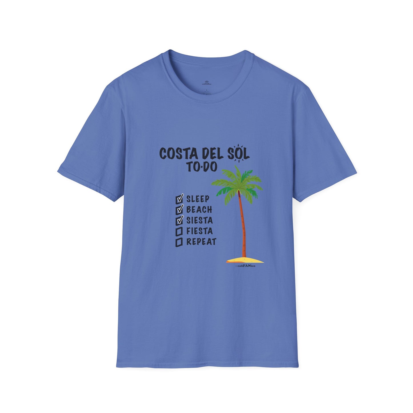 Beach Vibes Shirt, Beach Lovers T-Shirt, Vacation Tee, Summer Wear, Gift for Beach Lovers. Costa del Sol To-Do T-Shirt, Unisex T-Shirt, Soft Style T-Shirt