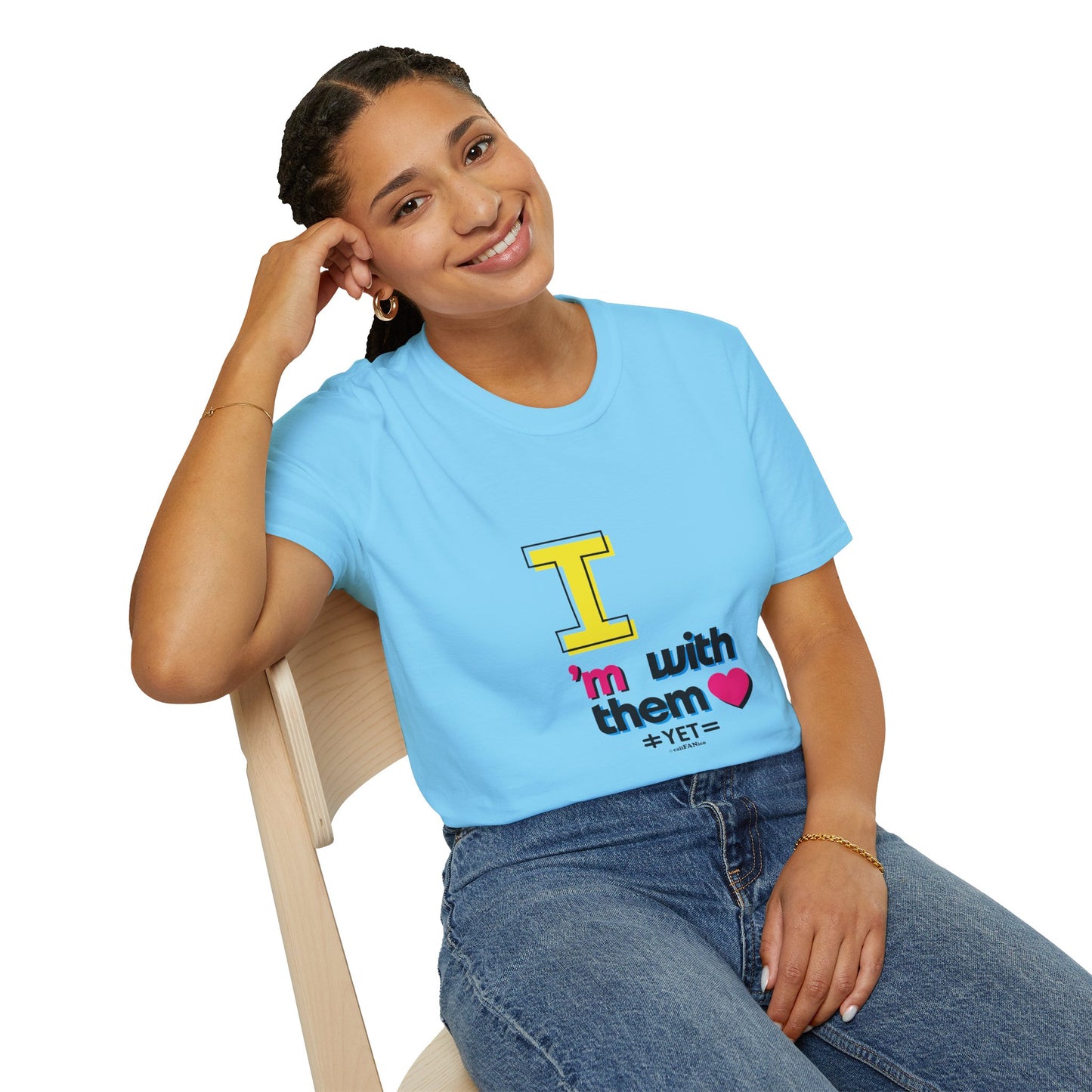 I’m With Them LGBTQ Pride Unisex Softstyle T-Shirt | Casual Wear, Gift for Friends, Pride Events Shirt, Graphic Tee, Inclusive Fashion