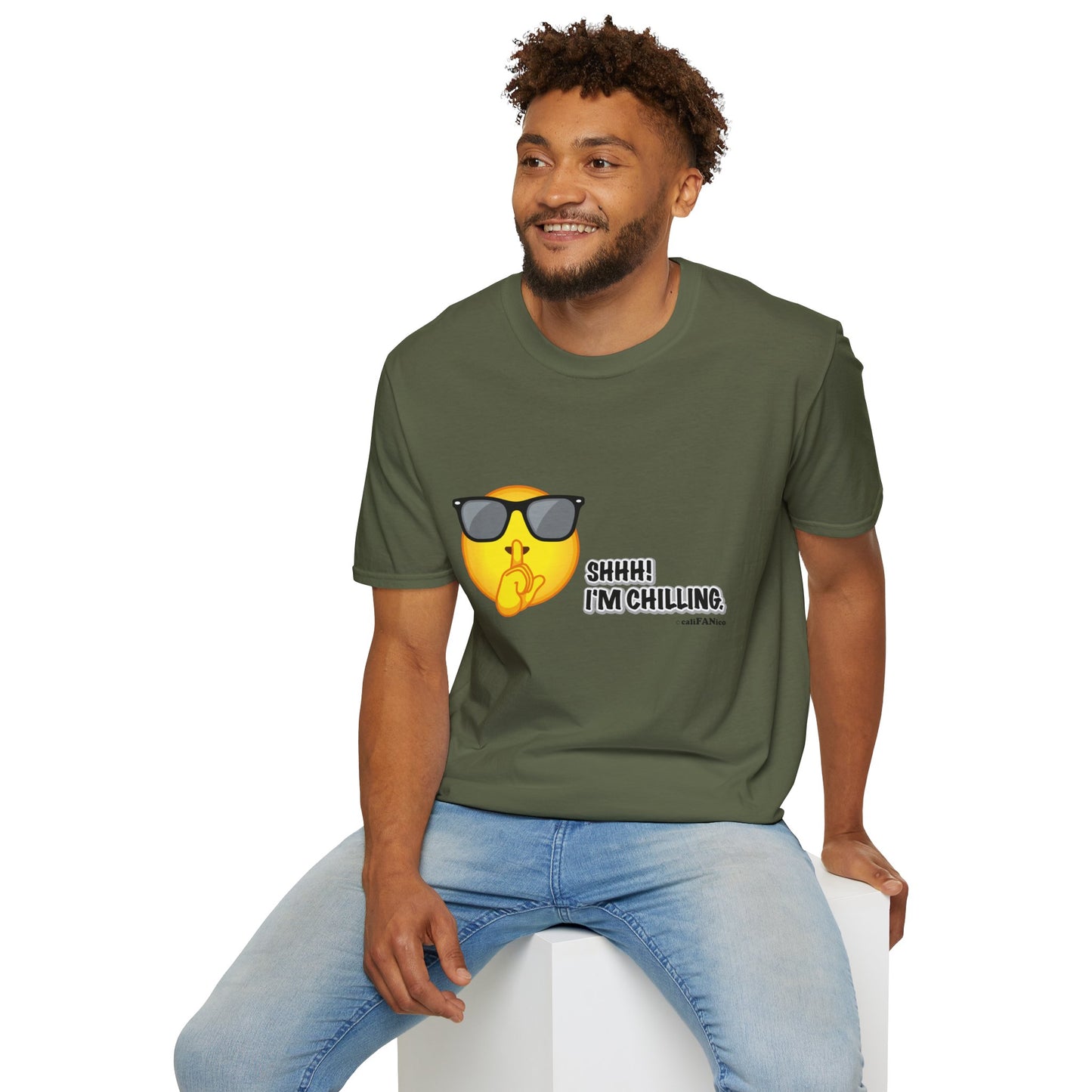 Chill Vibes Unisex T-Shirt, Shhh! I'm Chilling T-Shirt, Funny T-Shirt, Relaxed Wear, Casual Shirt, Gift for Friends, Summer T-Shirt, Beach T-Shirt