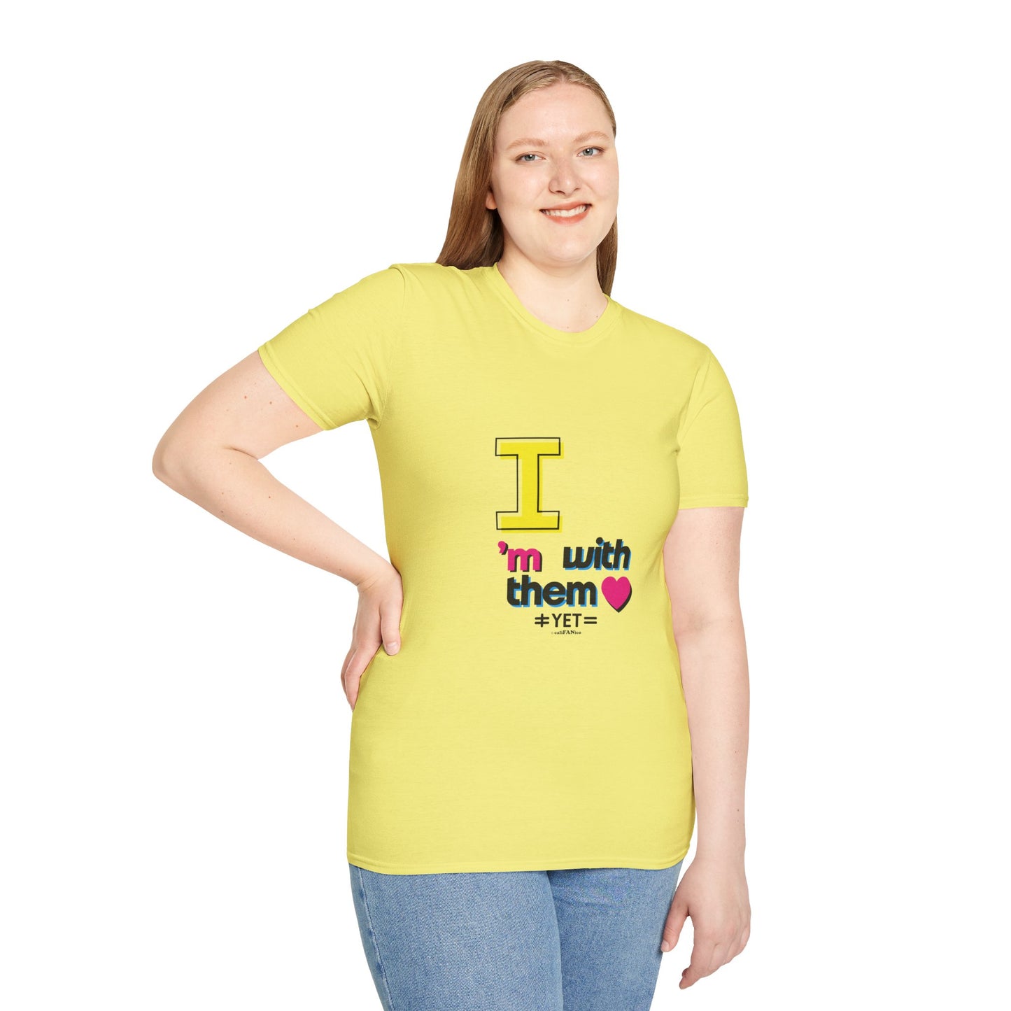 I’m With Them LGBTQ Pride Unisex Softstyle T-Shirt | Casual Wear, Gift for Friends, Pride Events Shirt, Graphic Tee, Inclusive Fashion