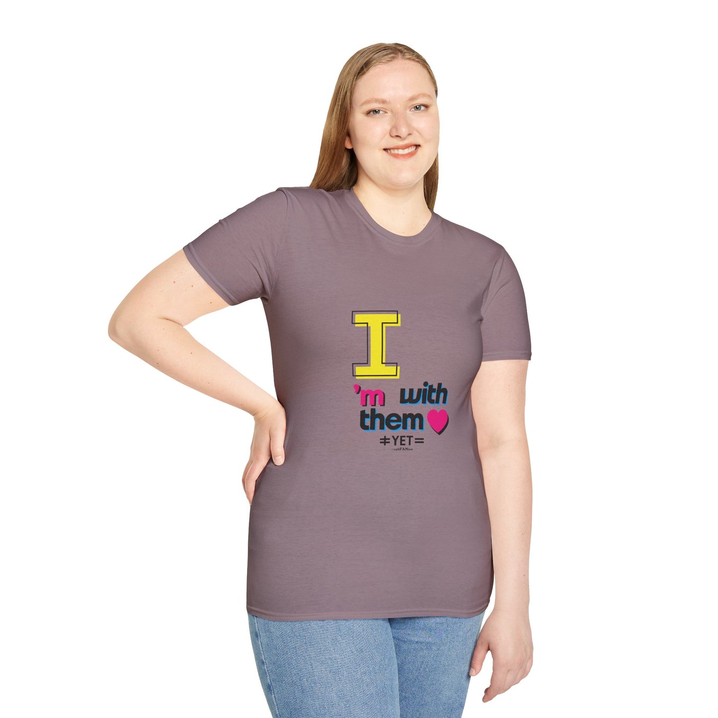 I’m With Them LGBTQ Pride Unisex Softstyle T-Shirt | Casual Wear, Gift for Friends, Pride Events Shirt, Graphic Tee, Inclusive Fashion