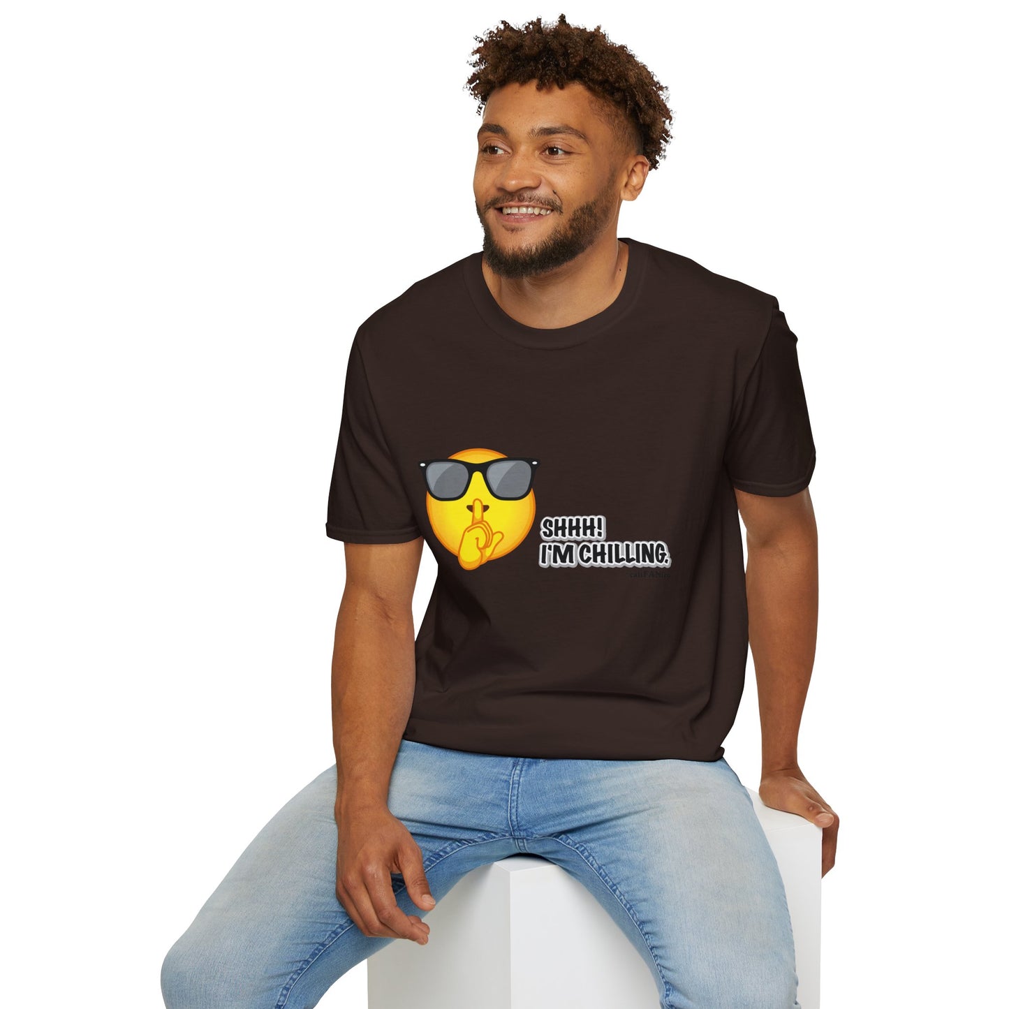 Chill Vibes Unisex T-Shirt, Shhh! I'm Chilling T-Shirt, Funny T-Shirt, Relaxed Wear, Casual Shirt, Gift for Friends, Summer T-Shirt, Beach T-Shirt