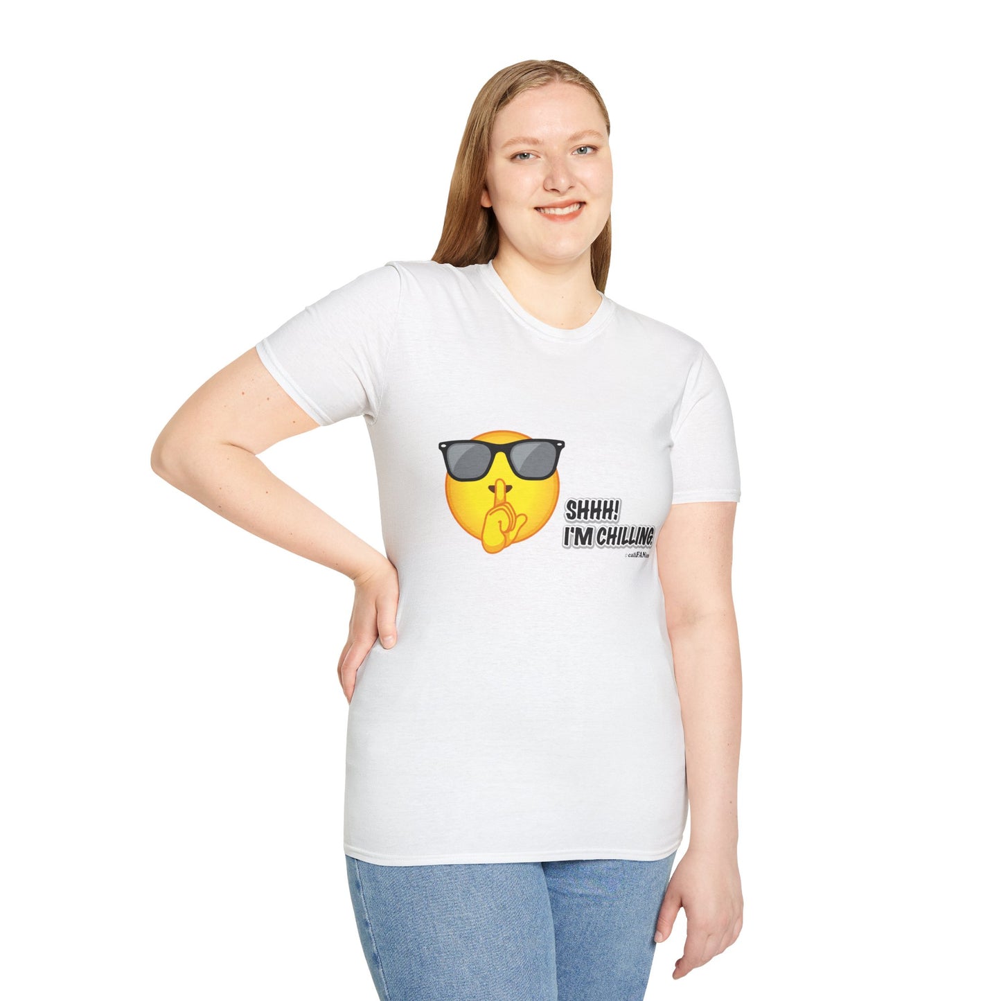 Chill Vibes Unisex T-Shirt, Shhh! I'm Chilling T-Shirt, Funny T-Shirt, Relaxed Wear, Casual Shirt, Gift for Friends, Summer T-Shirt, Beach T-Shirt