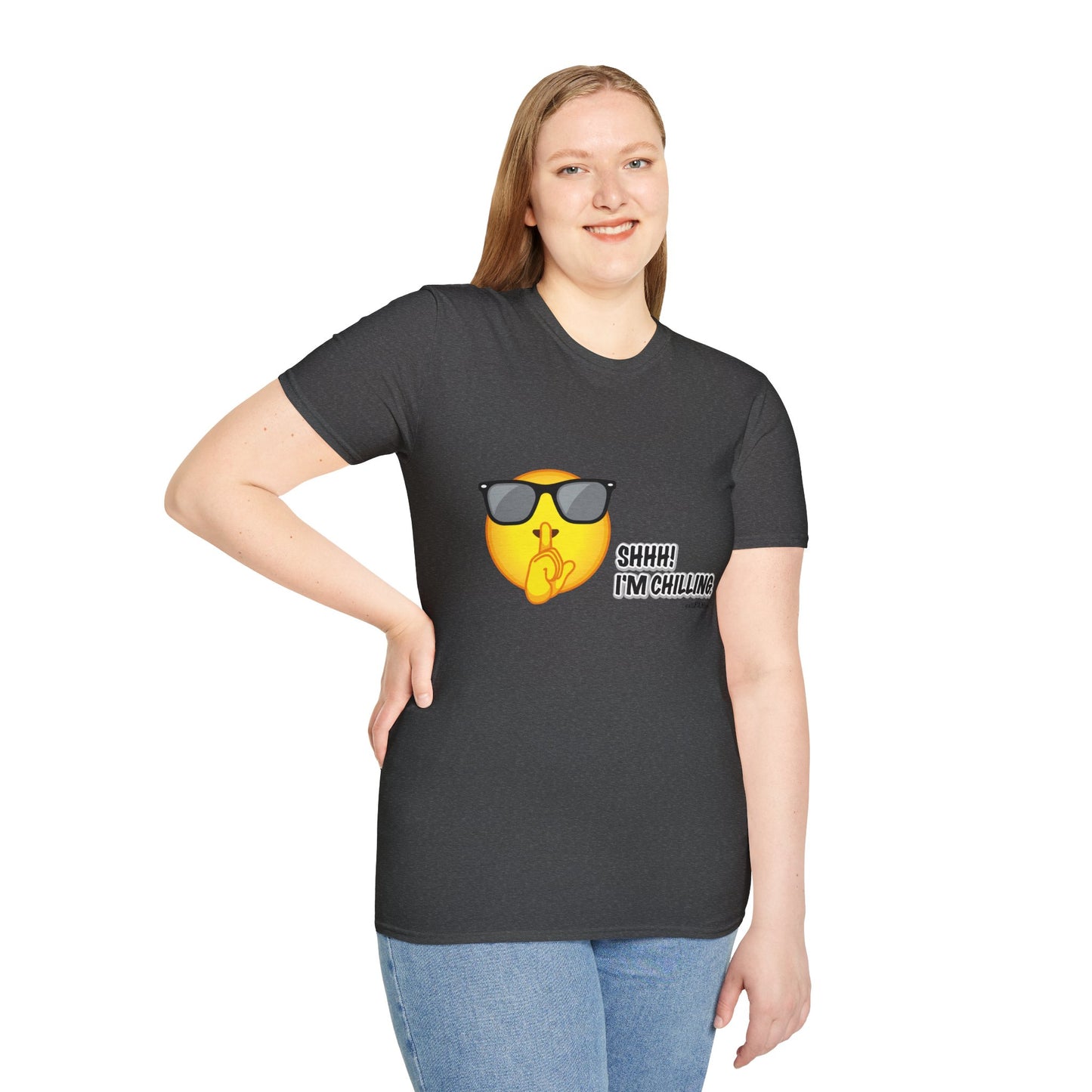 Chill Vibes Unisex T-Shirt, Shhh! I'm Chilling T-Shirt, Funny T-Shirt, Relaxed Wear, Casual Shirt, Gift for Friends, Summer T-Shirt, Beach T-Shirt