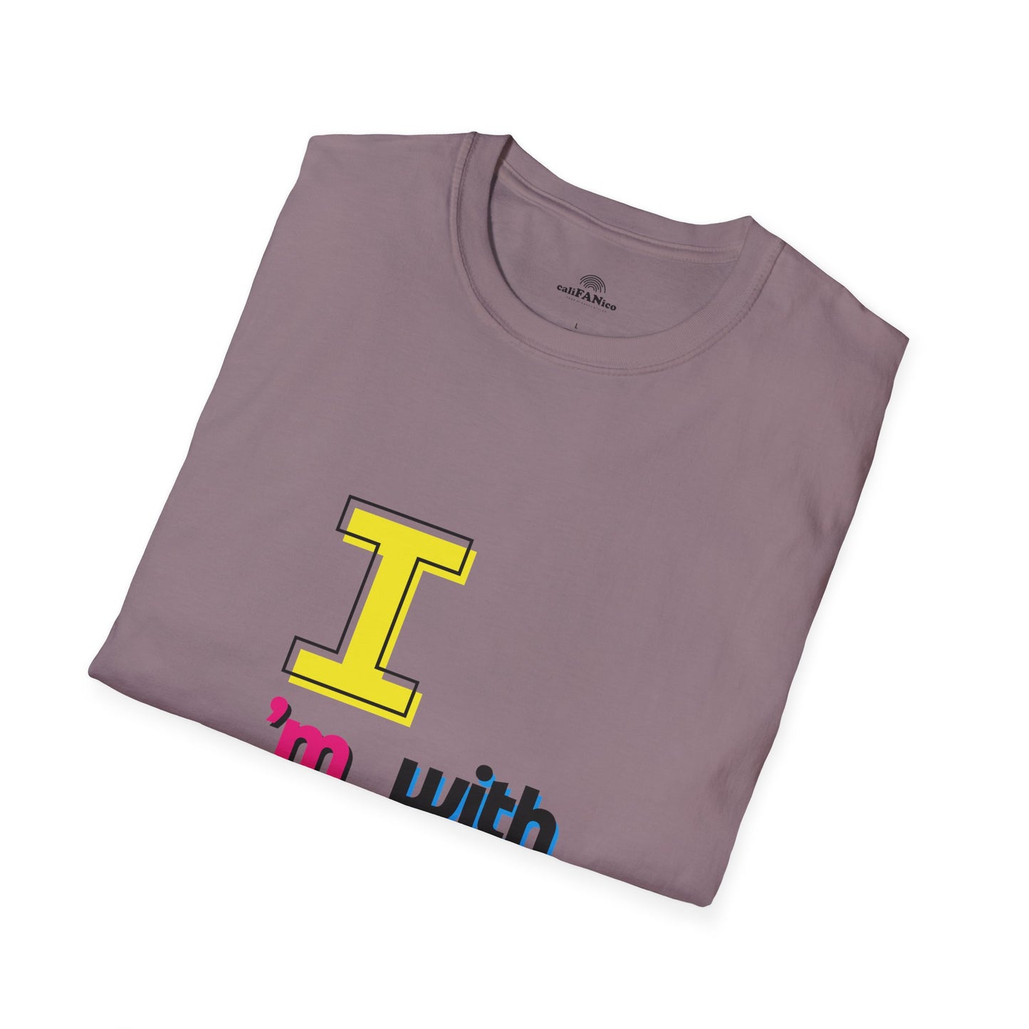 I’m With Them LGBTQ Pride Unisex Softstyle T-Shirt | Casual Wear, Gift for Friends, Pride Events Shirt, Graphic Tee, Inclusive Fashion