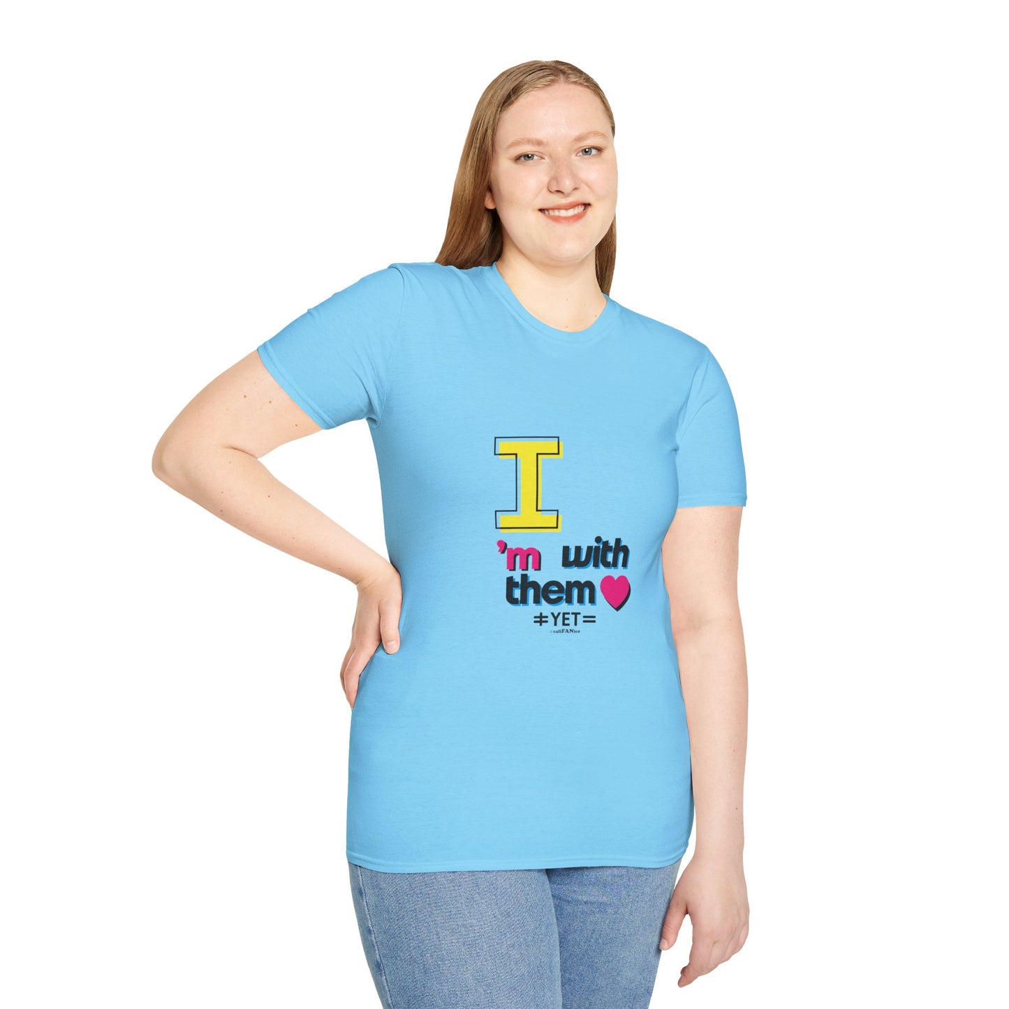 I’m With Them LGBTQ Pride Unisex Softstyle T-Shirt | Casual Wear, Gift for Friends, Pride Events Shirt, Graphic Tee, Inclusive Fashion