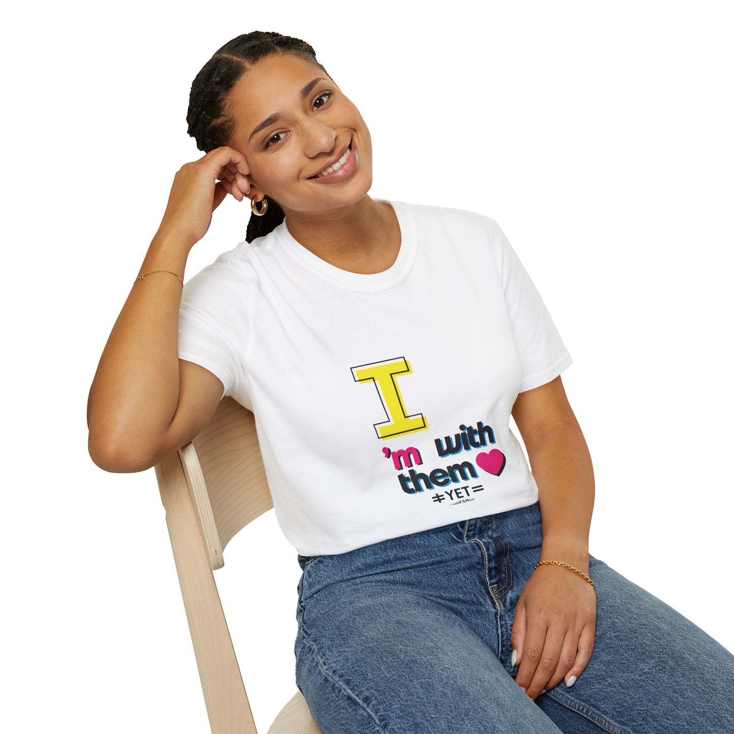 I’m With Them LGBTQ Pride Unisex Softstyle T-Shirt | Casual Wear, Gift for Friends, Pride Events Shirt, Graphic Tee, Inclusive Fashion