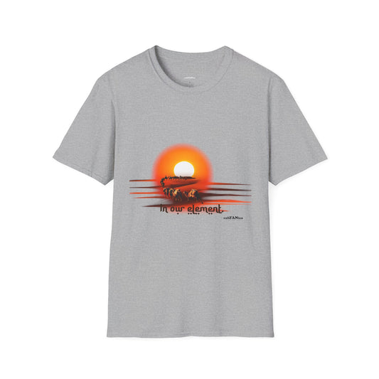 Adventure Traveler T-Shirt - Desert Caravan Vibrant Sun Colors