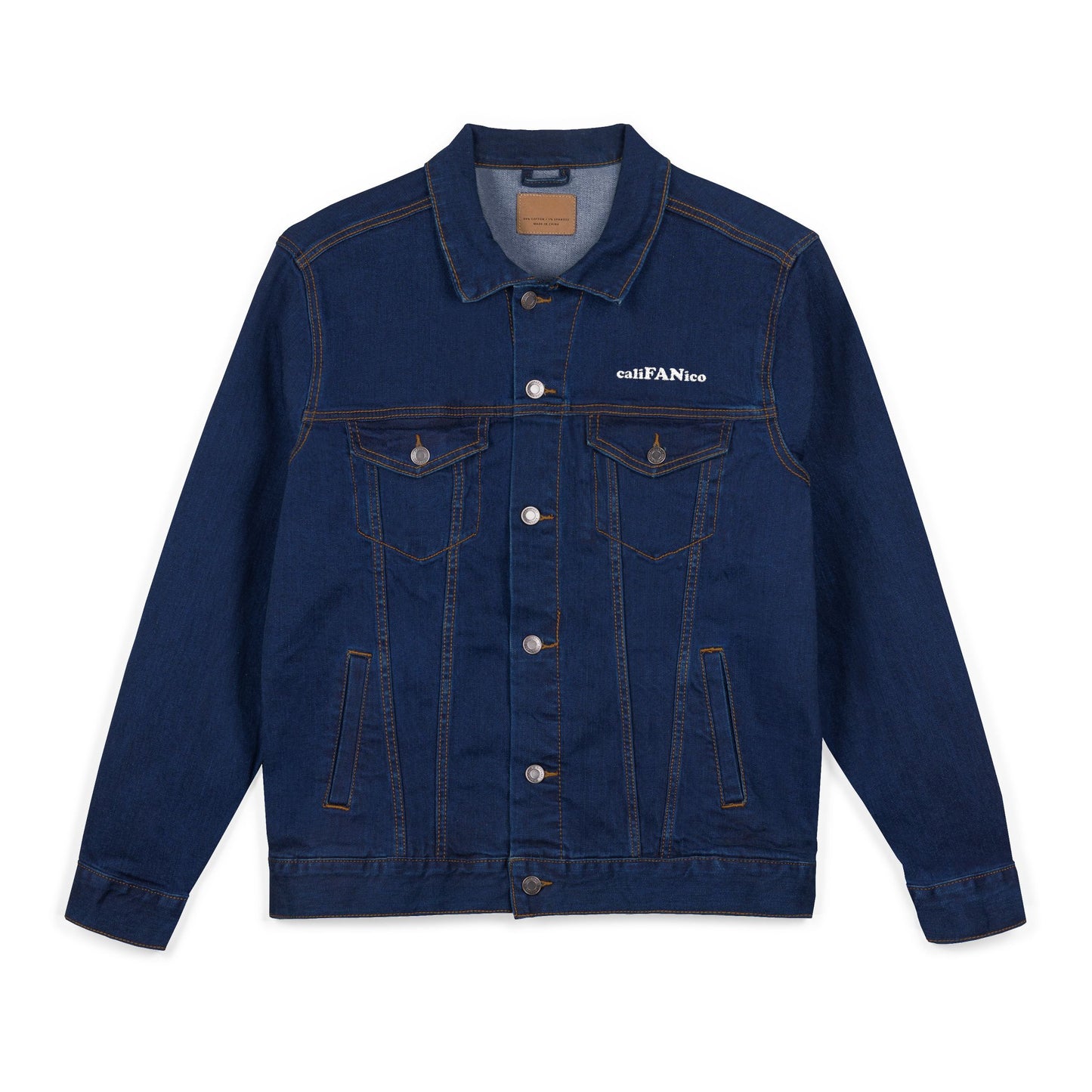 A+ Embroidered Unisex Denim Jacket | Tarifa Surf Theme, Casual Outerwear, Surfer Wardrobe Essential