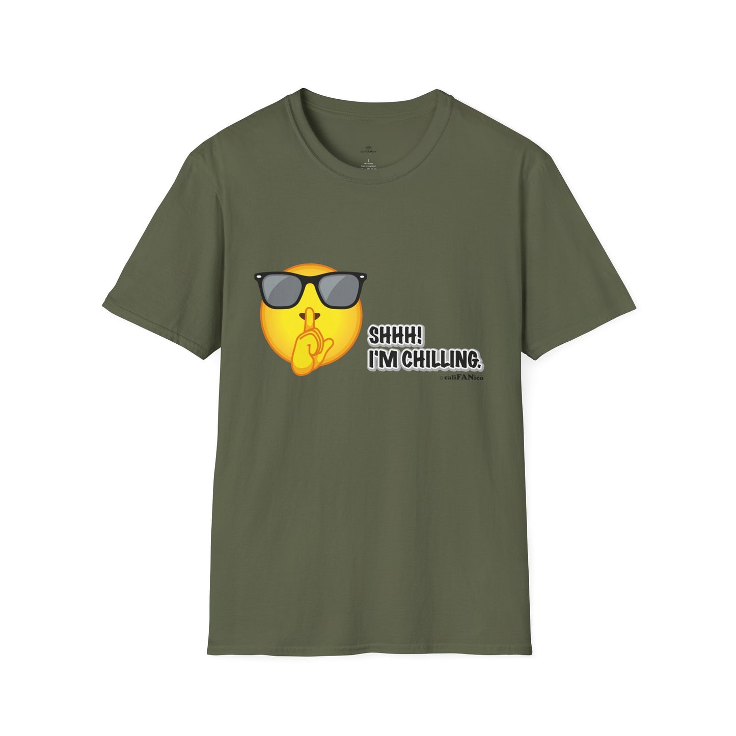 Chill Vibes Unisex T-Shirt, Shhh! I'm Chilling T-Shirt, Funny T-Shirt, Relaxed Wear, Casual Shirt, Gift for Friends, Summer T-Shirt, Beach T-Shirt