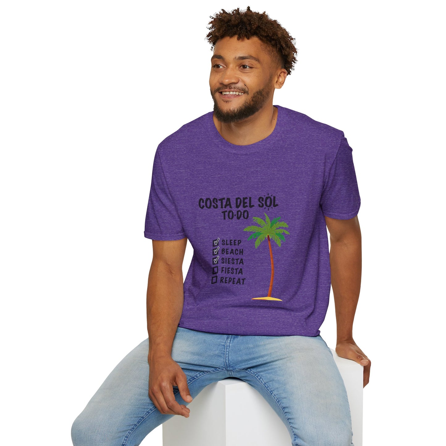 Beach Vibes Shirt, Beach Lovers T-Shirt, Vacation Tee, Summer Wear, Gift for Beach Lovers. Costa del Sol To-Do T-Shirt, Unisex T-Shirt, Soft Style T-Shirt