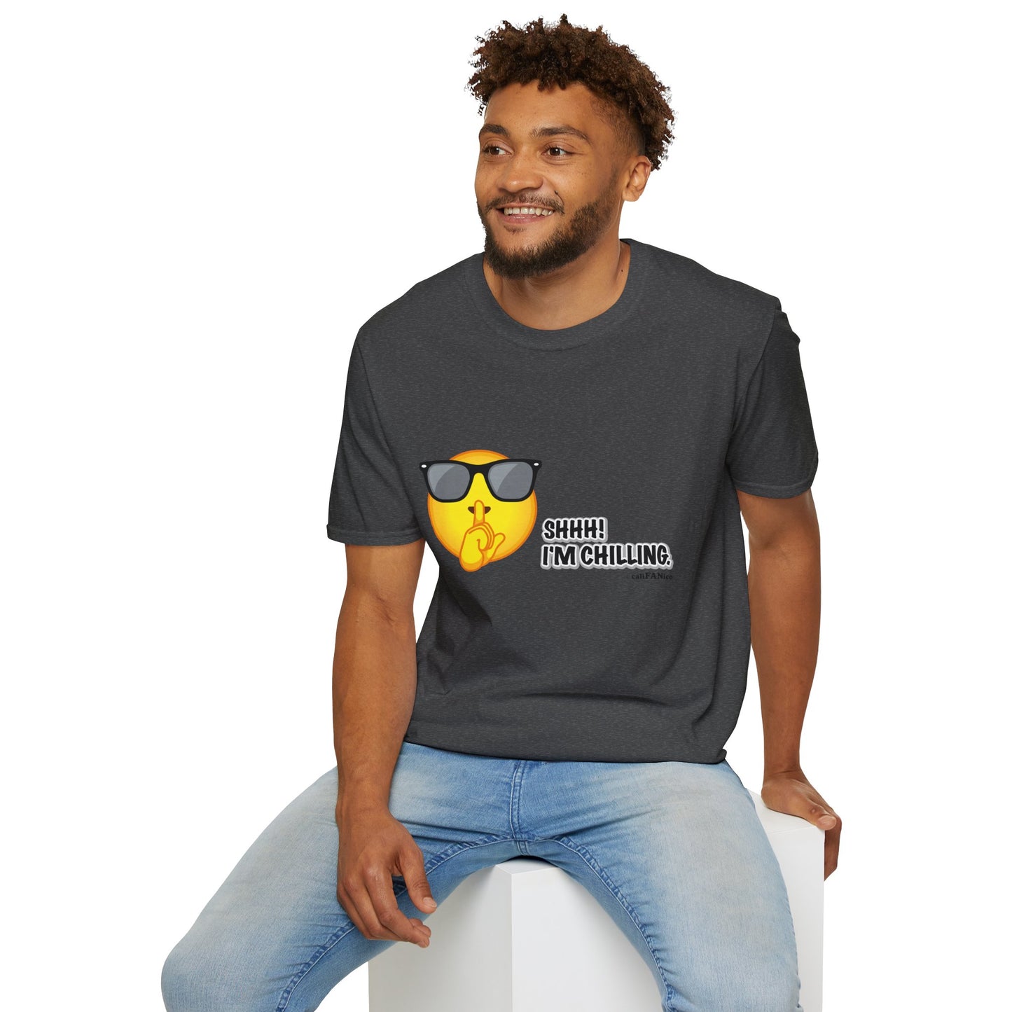 Chill Vibes Unisex T-Shirt, Shhh! I'm Chilling T-Shirt, Funny T-Shirt, Relaxed Wear, Casual Shirt, Gift for Friends, Summer T-Shirt, Beach T-Shirt