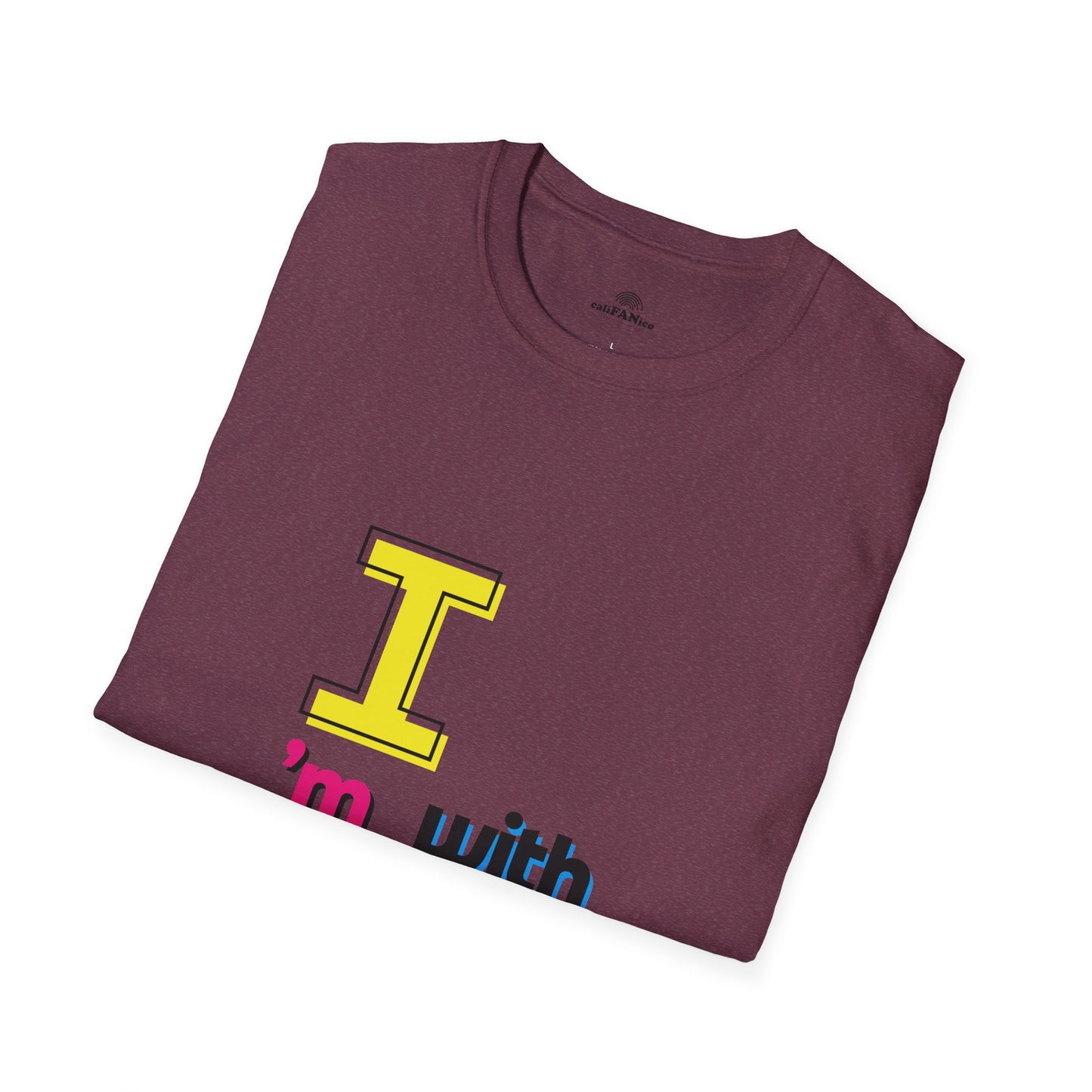 I’m With Them LGBTQ Pride Unisex Softstyle T-Shirt | Casual Wear, Gift for Friends, Pride Events Shirt, Graphic Tee, Inclusive Fashion