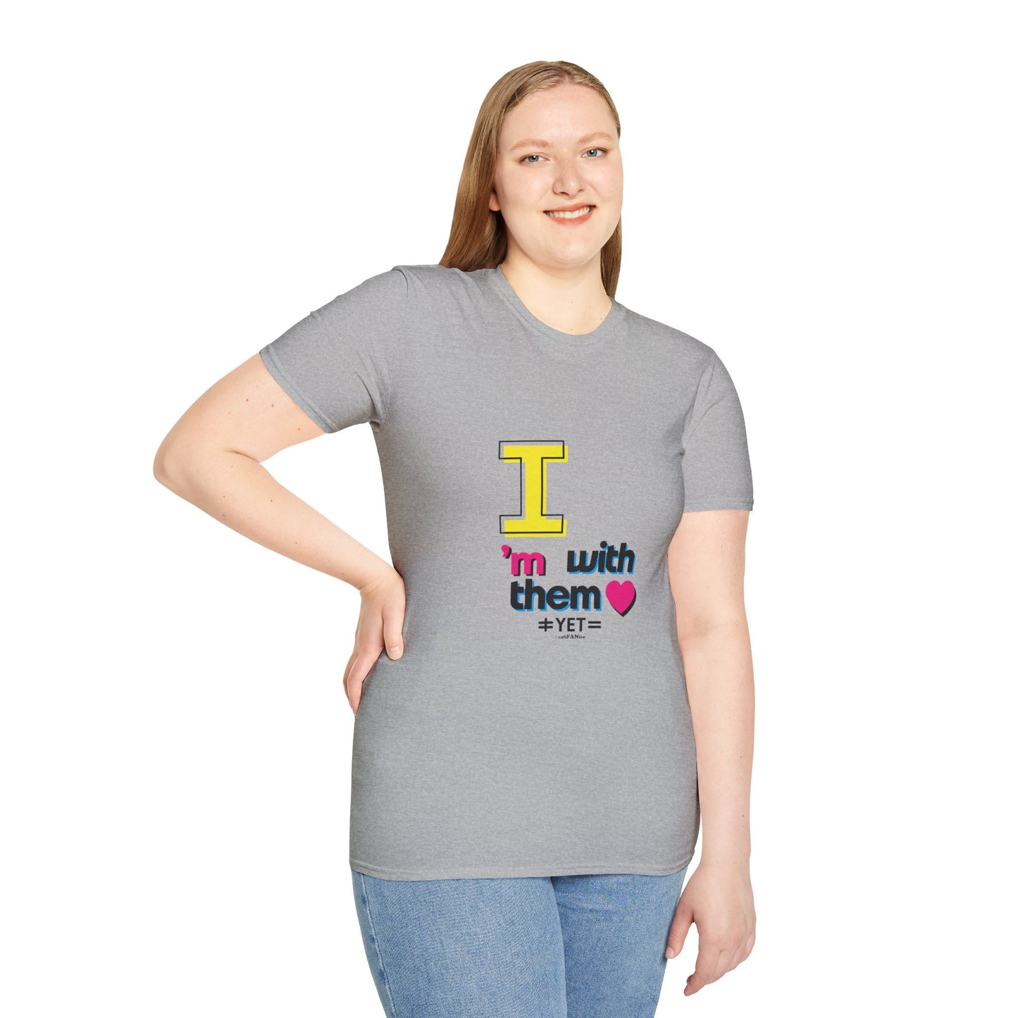I’m With Them LGBTQ Pride Unisex Softstyle T-Shirt | Casual Wear, Gift for Friends, Pride Events Shirt, Graphic Tee, Inclusive Fashion