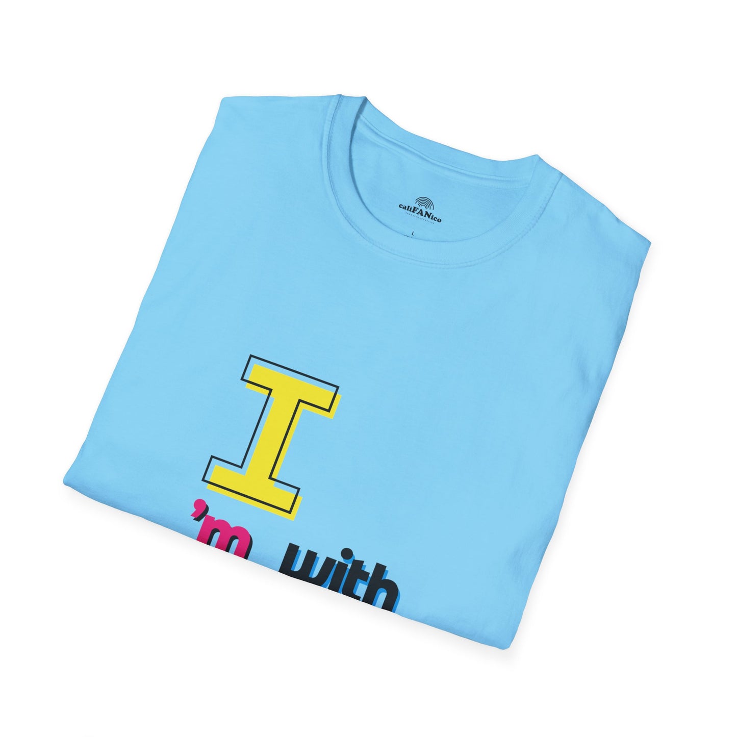 I’m With Them LGBTQ Pride Unisex Softstyle T-Shirt | Casual Wear, Gift for Friends, Pride Events Shirt, Graphic Tee, Inclusive Fashion