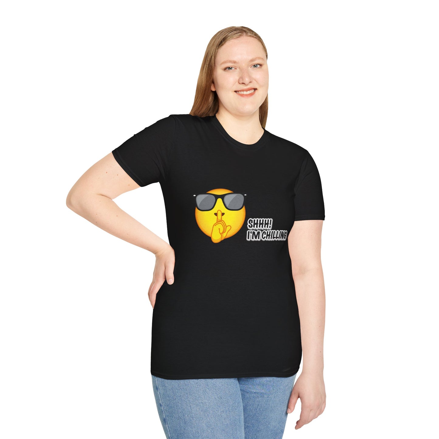 Chill Vibes Unisex T-Shirt, Shhh! I'm Chilling T-Shirt, Funny T-Shirt, Relaxed Wear, Casual Shirt, Gift for Friends, Summer T-Shirt, Beach T-Shirt