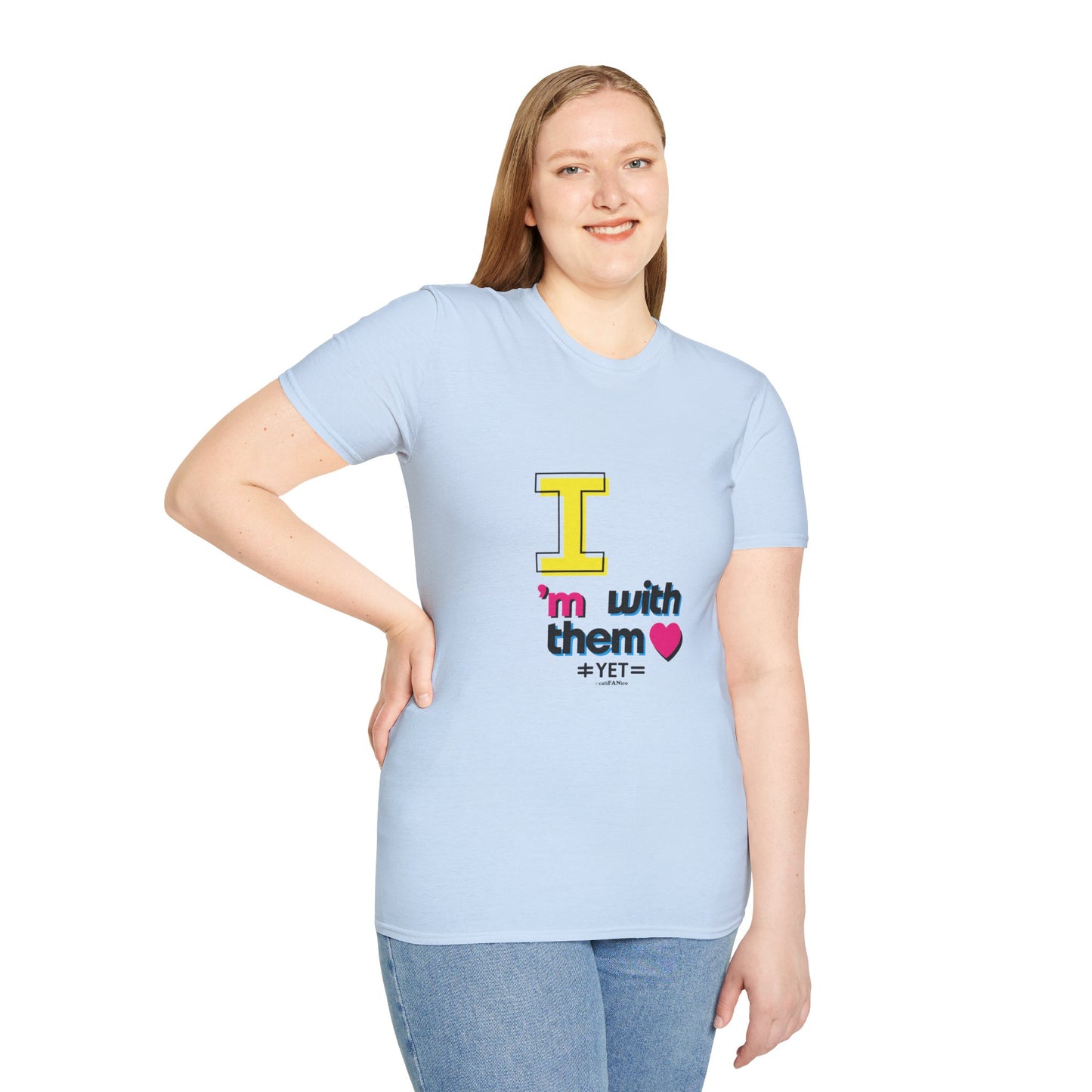 I’m With Them LGBTQ Pride Unisex Softstyle T-Shirt | Casual Wear, Gift for Friends, Pride Events Shirt, Graphic Tee, Inclusive Fashion