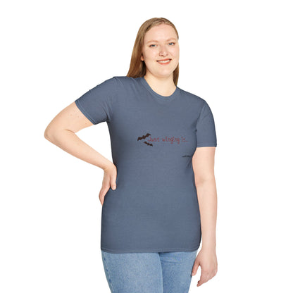 Spooky Bat Design T-Shirt - Perfect for Halloween, Autumn, Unique Graphic Tee