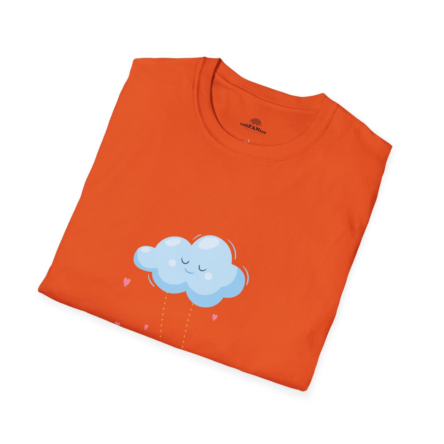 Whimsical Cloud Graphic Tee for Girls 6-12 (XS-S-M), Soft Cotton Shirt, Casual Everyday Wear, Ideal for Gifting, Fun and Playful Design