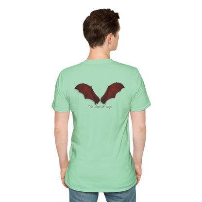 Spooky Bat Design T-Shirt - Perfect for Halloween, Autumn, Unique Graphic Tee