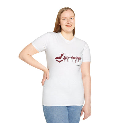 Spooky Bat Design T-Shirt - Perfect for Halloween, Autumn, Unique Graphic Tee