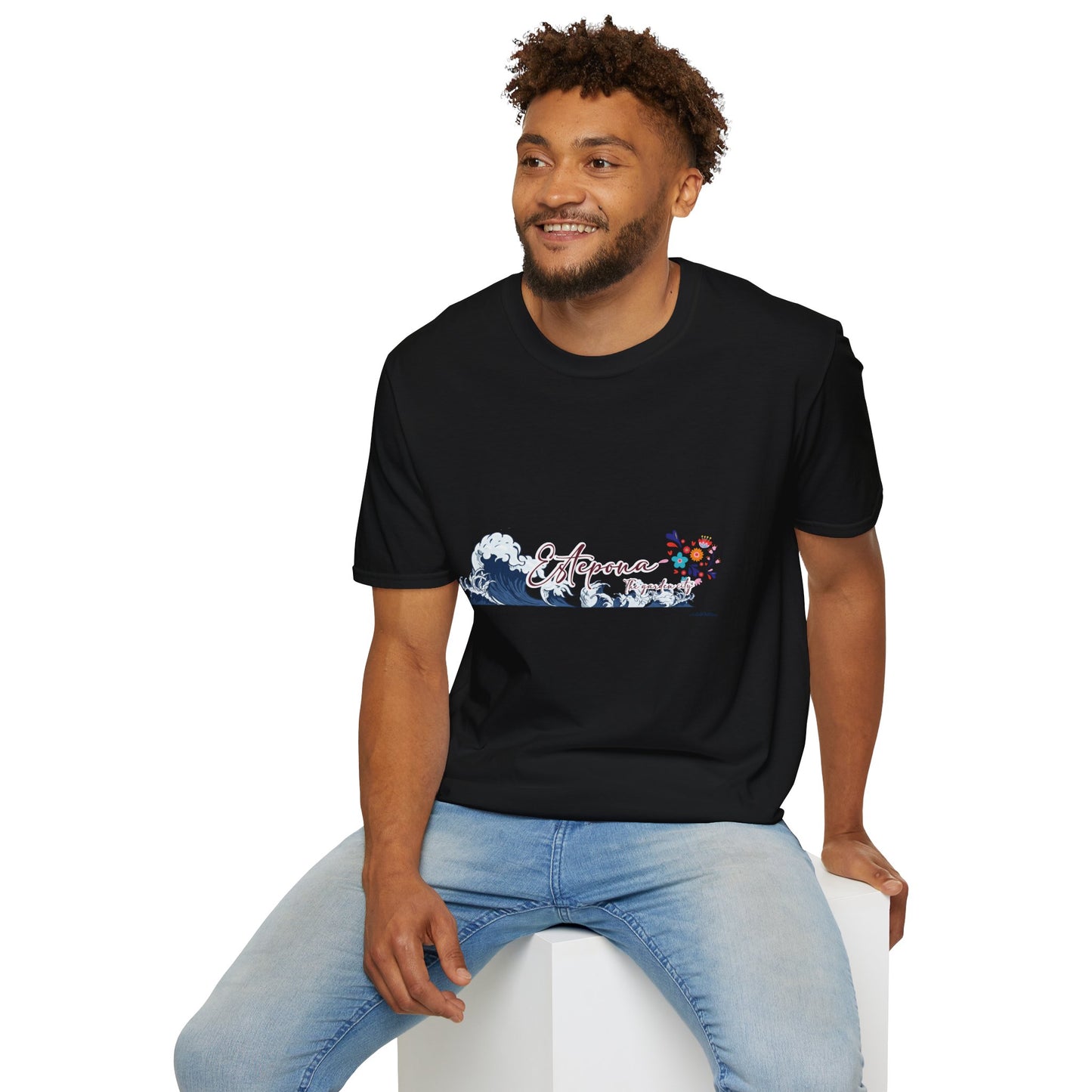 Estepona Wave T-Shirt, Unisex Soft Style Tee, Beach Wear, Summer Clothing, Spain Souvenir, Beach Lovers T-Shirt, Summer Wear