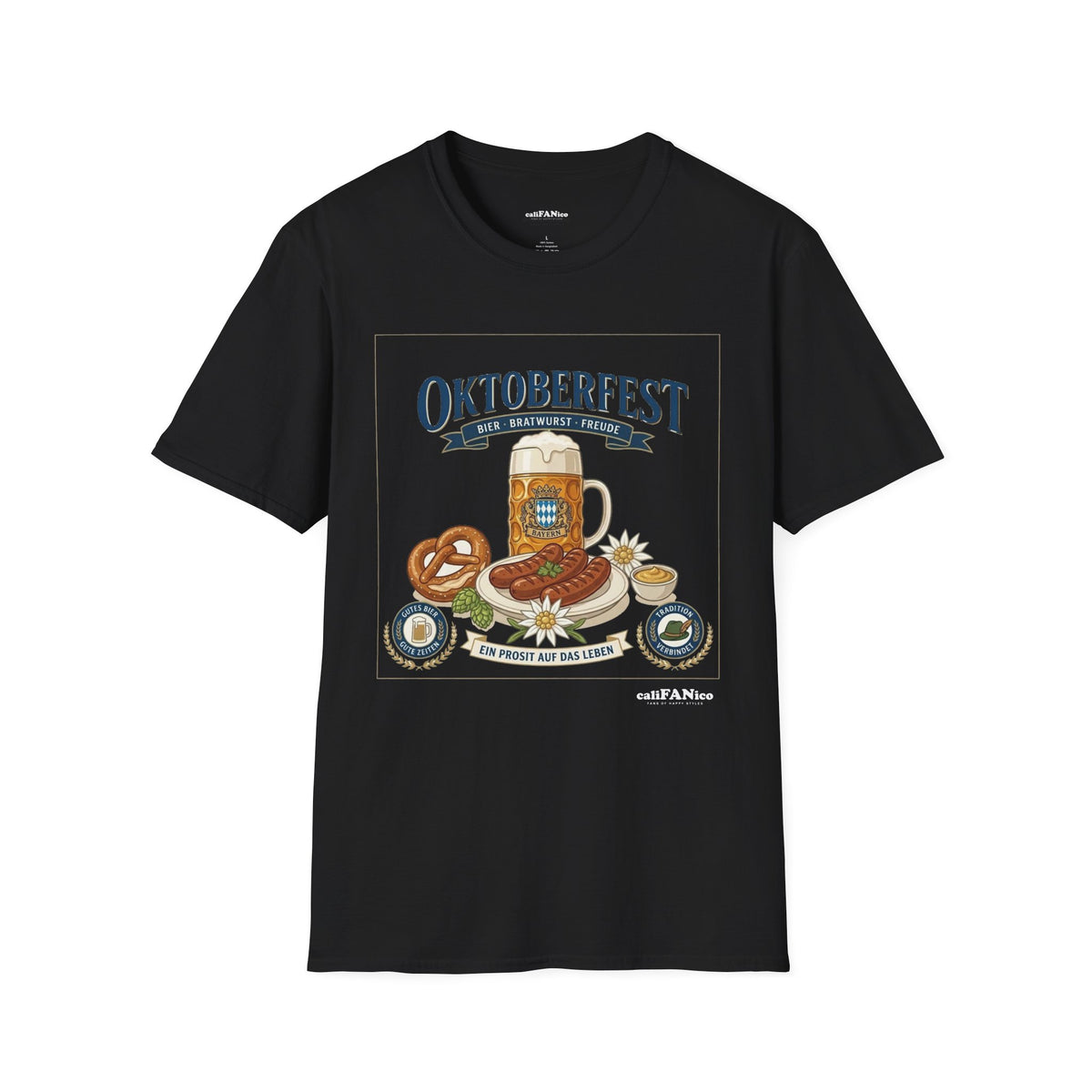 Oktoberfest Beer Pretzel Wurst T-Shirt - Bavarian souvenir