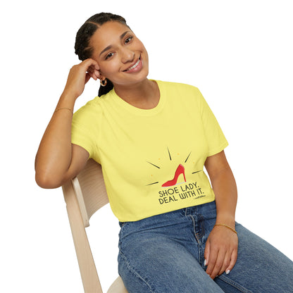 Funny T-Shirt Shoe Lover Lady Soft style T-Shirt