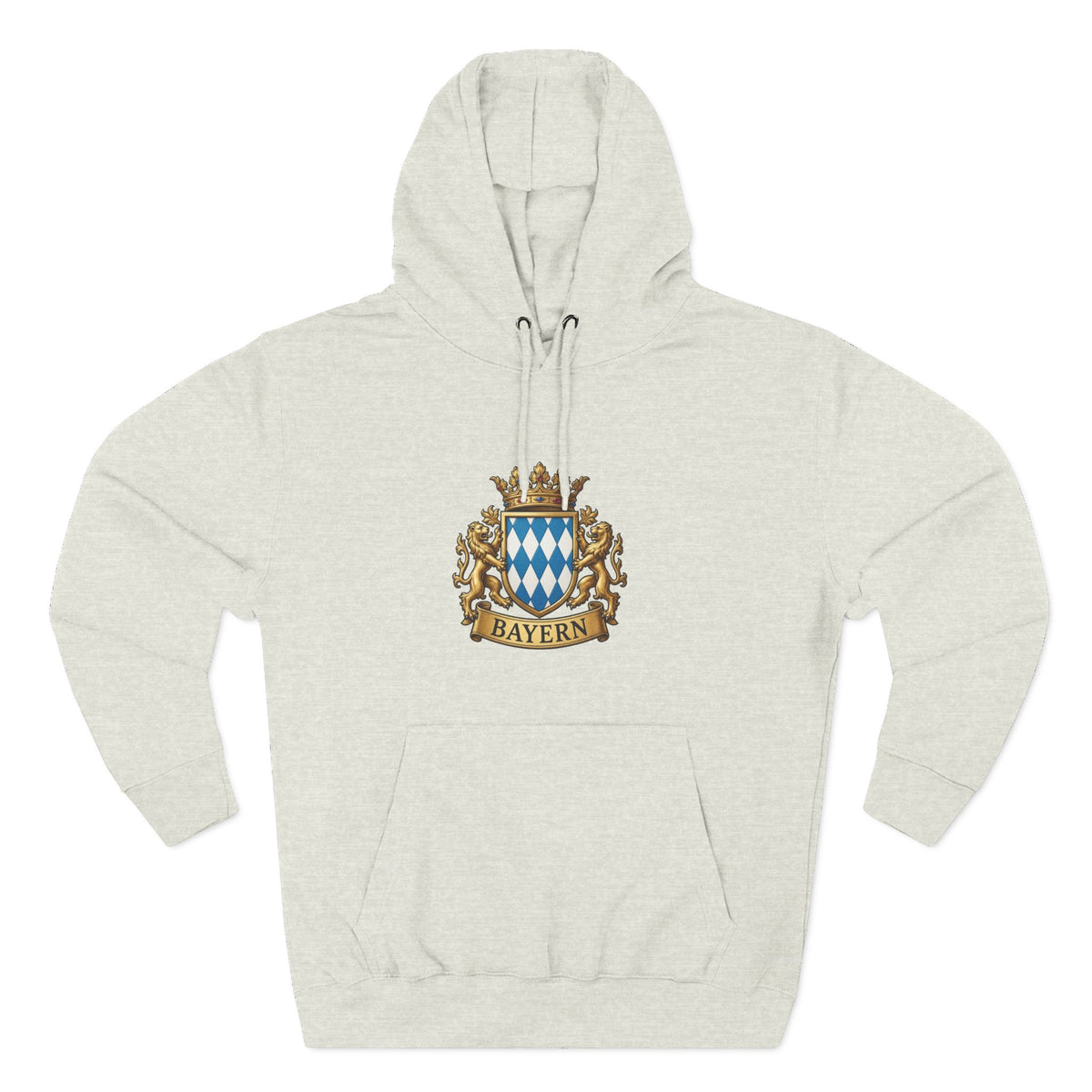 Bayern Crest Hoodie — Vintage Bavarian Coat of Arms Pullover
