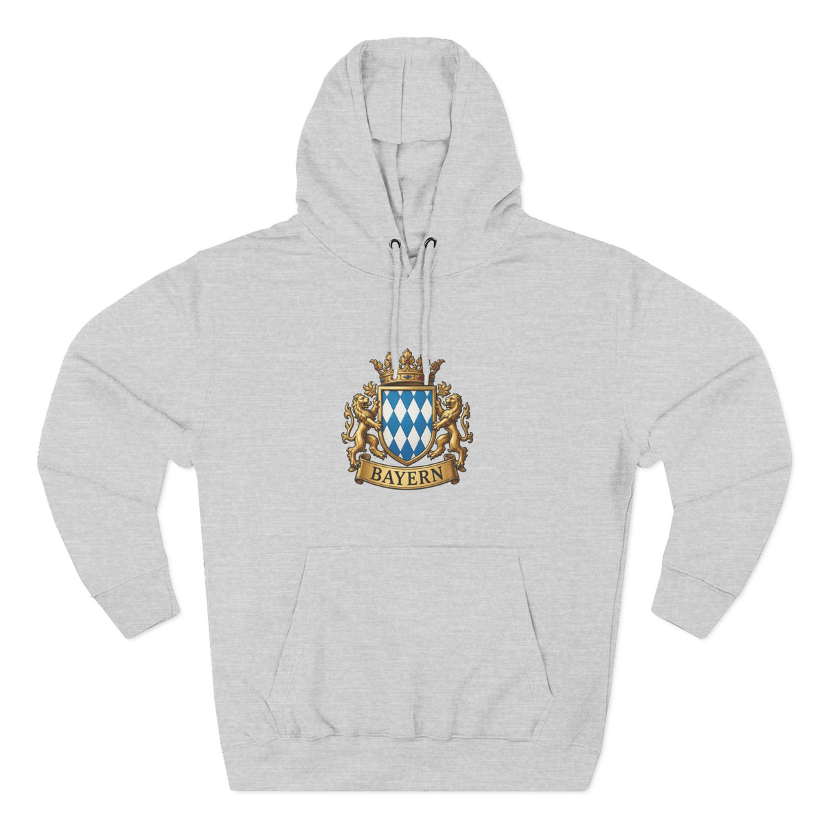 Bayern Crest Hoodie — Vintage Bavarian Coat of Arms Pullover