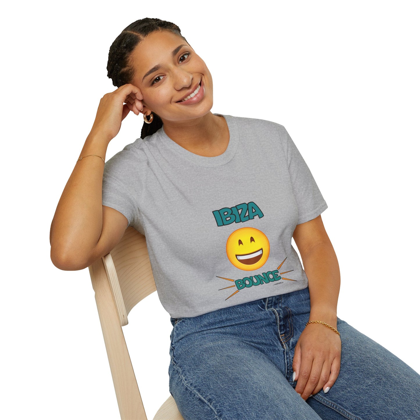 Ibiza Bounce Unisex T-Shirt, Casual Summer Tee, Beach Wear, Fun Party Shirt, Vacation T-Shirt, Club Wear