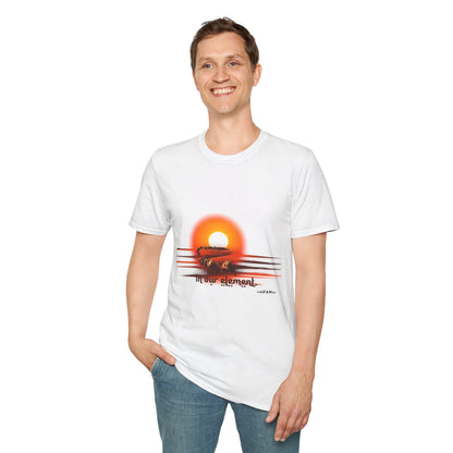Adventure Traveler T-Shirt - Desert Caravan Vibrant Sun Colors