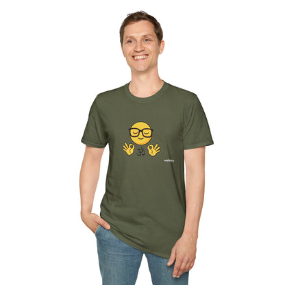 Zen Emoji T‑Shirt — Relaxed Mindfulness Graphic Tee