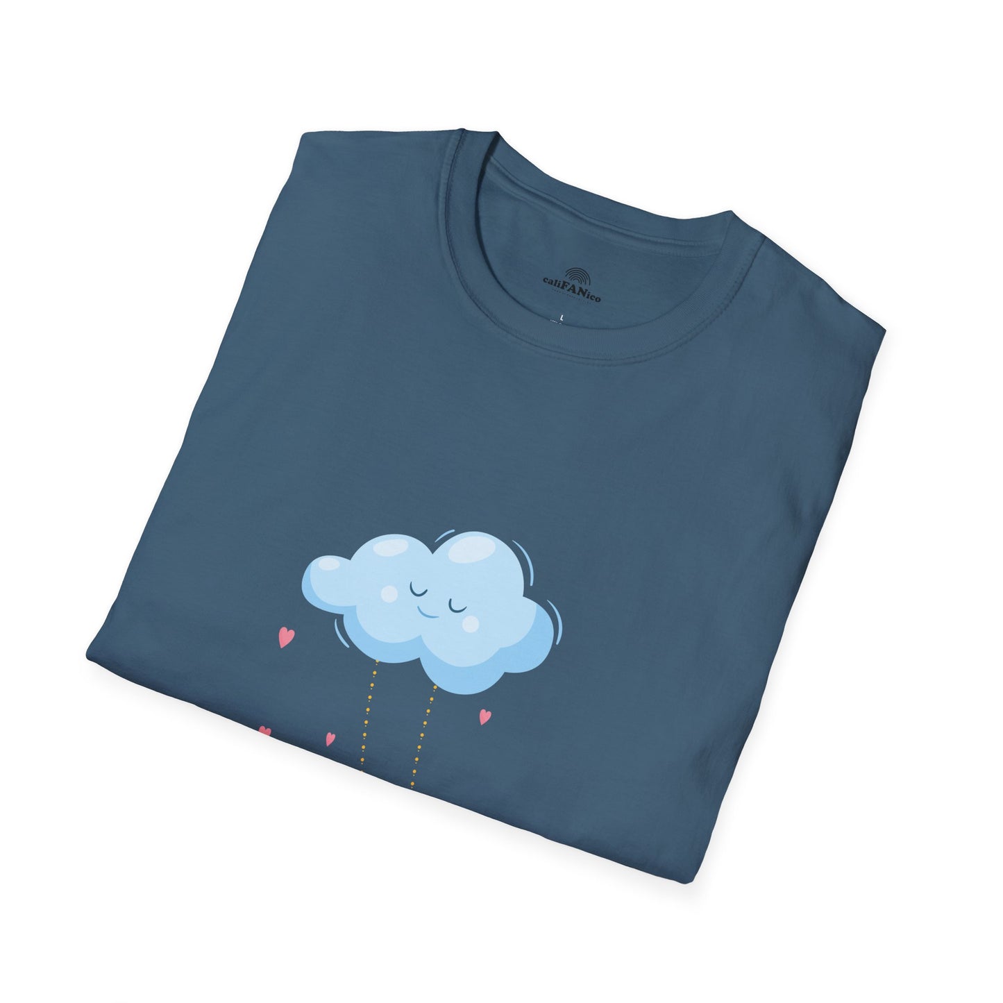 Whimsical Cloud Graphic Tee for Girls 6-12 (XS-S-M), Soft Cotton Shirt, Casual Everyday Wear, Ideal for Gifting, Fun and Playful Design