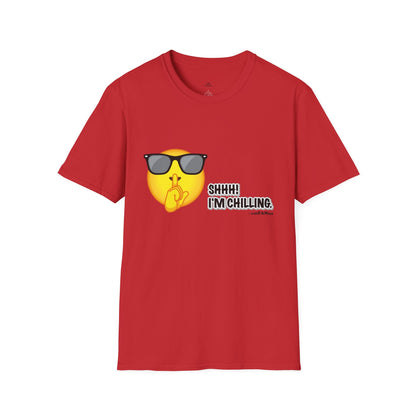 Chill Vibes Unisex T-Shirt, Shhh! I'm Chilling T-Shirt, Funny T-Shirt, Relaxed Wear, Casual Shirt, Gift for Friends, Summer T-Shirt, Beach T-Shirt