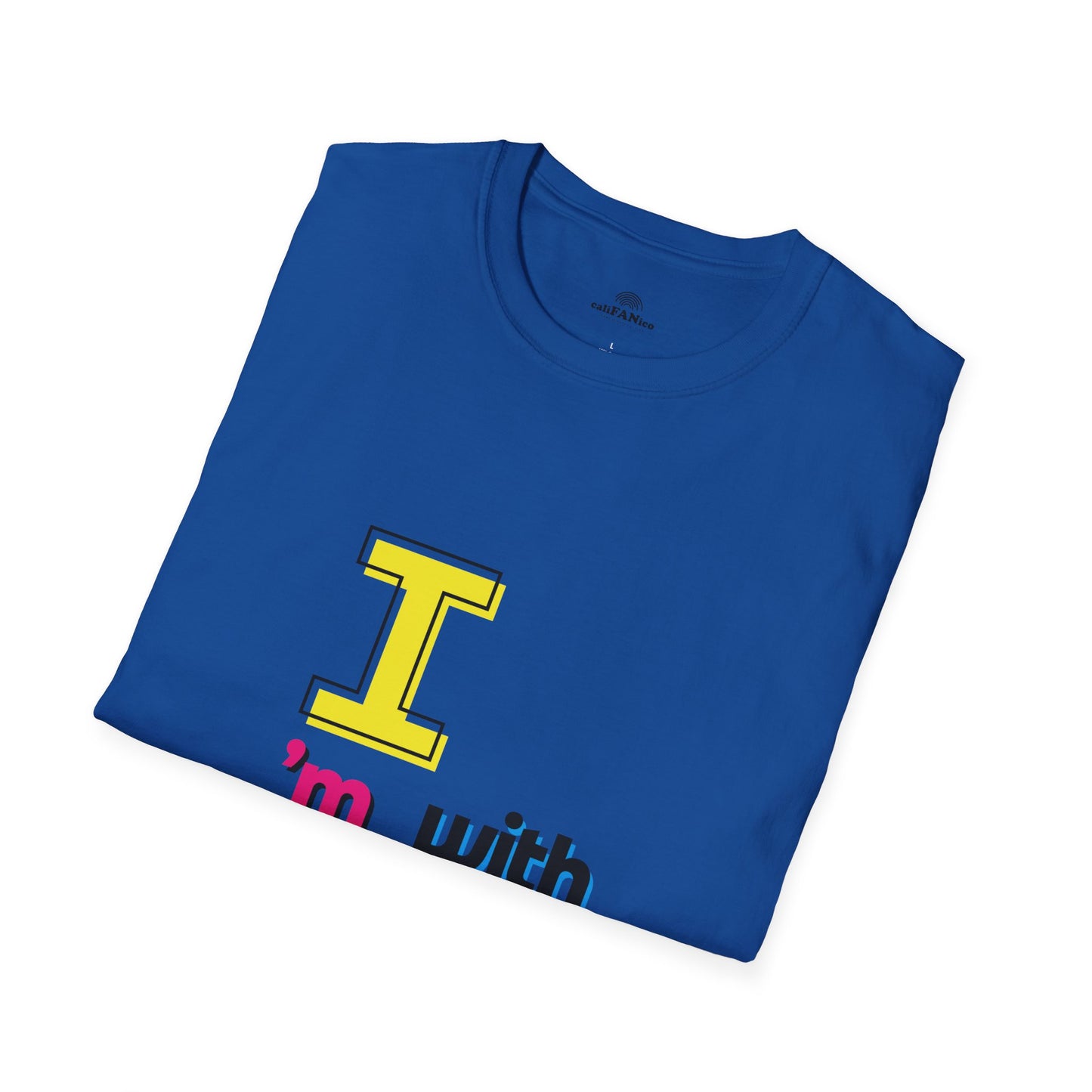 I’m With Them LGBTQ Pride Unisex Softstyle T-Shirt | Casual Wear, Gift for Friends, Pride Events Shirt, Graphic Tee, Inclusive Fashion
