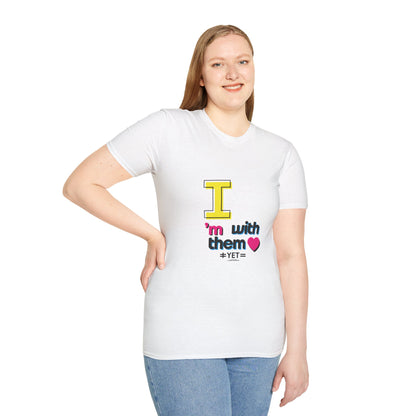 I’m With Them LGBTQ Pride Unisex Softstyle T-Shirt | Casual Wear, Gift for Friends, Pride Events Shirt, Graphic Tee, Inclusive Fashion