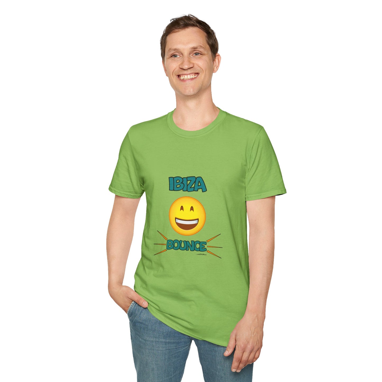 Ibiza Bounce Unisex T-Shirt, Casual Summer Tee, Beach Wear, Fun Party Shirt, Vacation T-Shirt, Club Wear