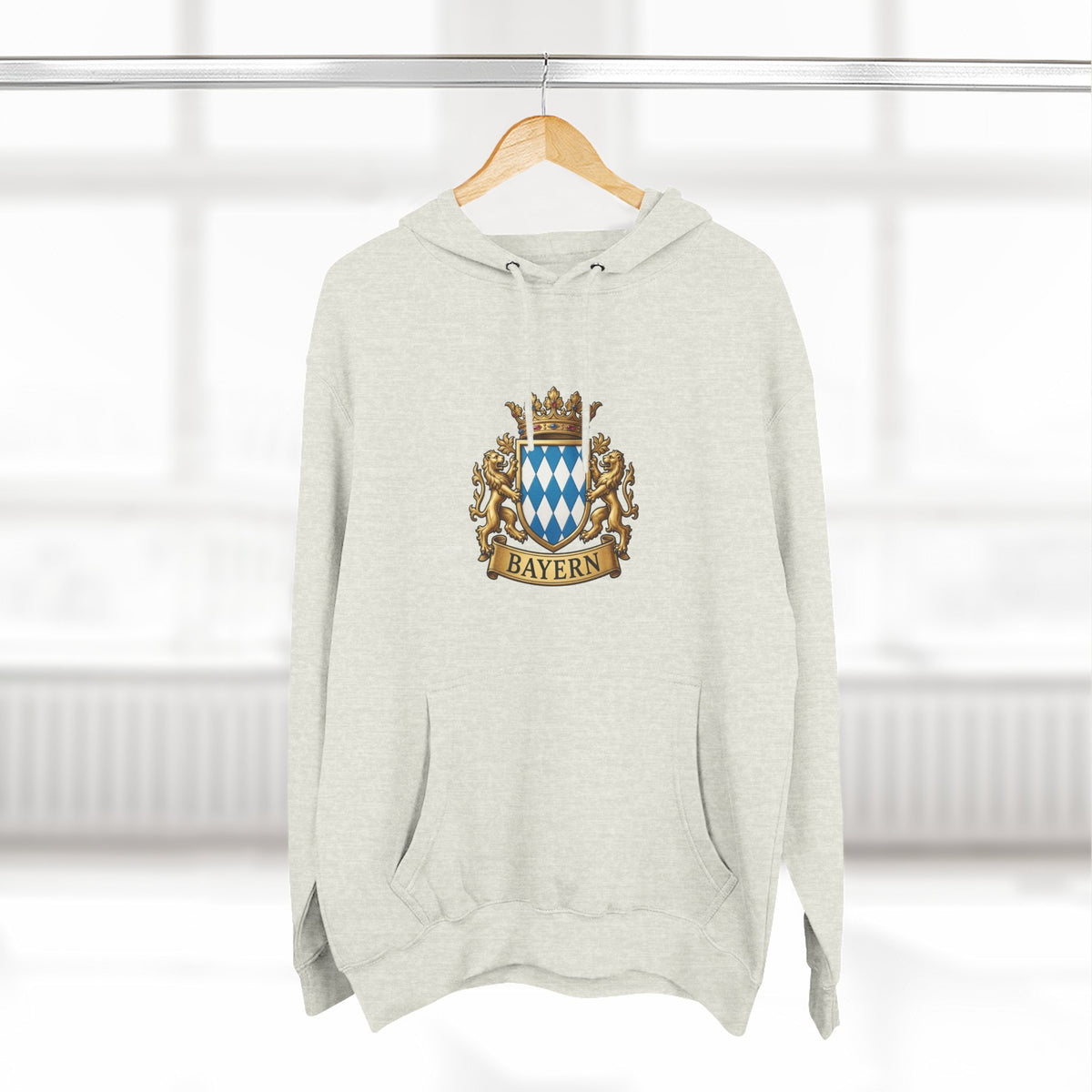 Bayern Crest Hoodie — Vintage Bavarian Coat of Arms Pullover