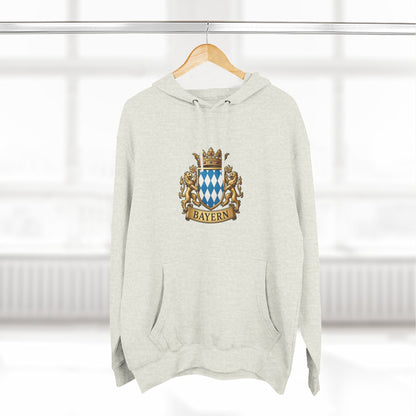 Bayern Crest Hoodie — Vintage Bavarian Coat of Arms Pullover