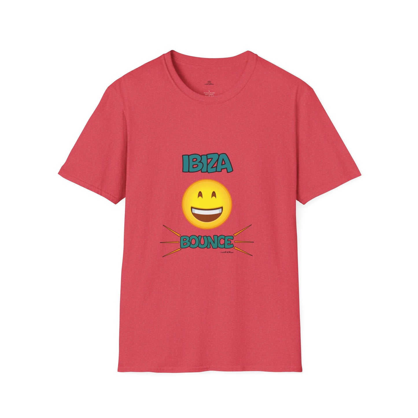 Ibiza Bounce Unisex T-Shirt, Casual Summer Tee, Beach Wear, Fun Party Shirt, Vacation T-Shirt, Club Wear