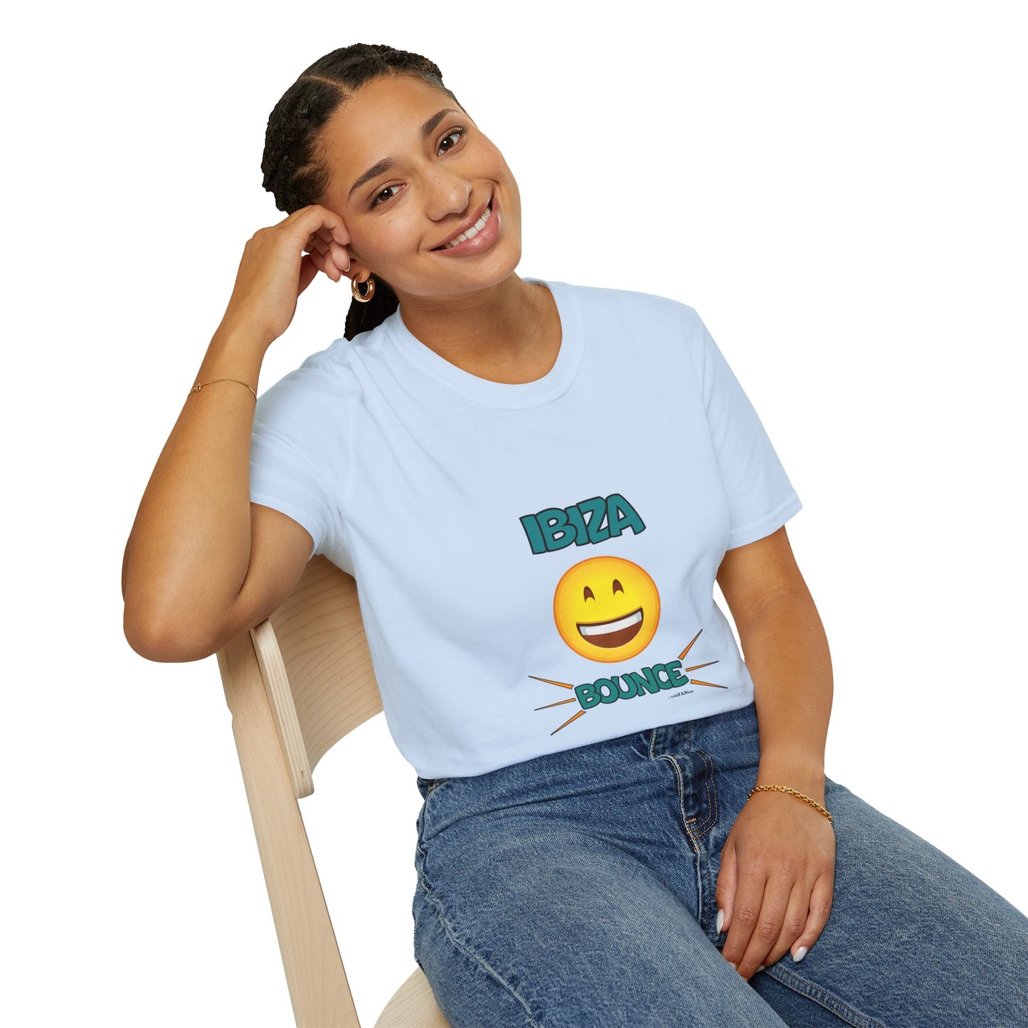 Ibiza Bounce Unisex T-Shirt, Casual Summer Tee, Beach Wear, Fun Party Shirt, Vacation T-Shirt, Club Wear