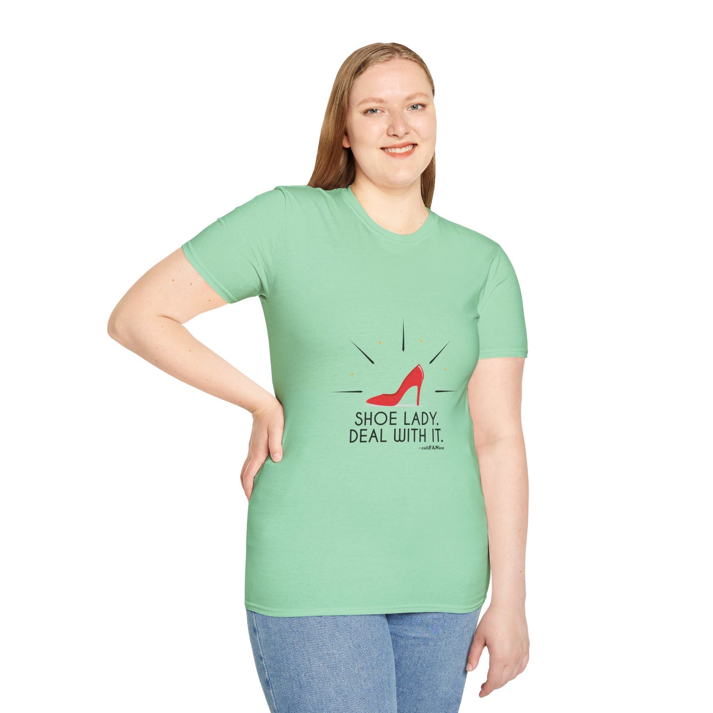Funny T-Shirt Shoe Lover Lady Soft style T-Shirt