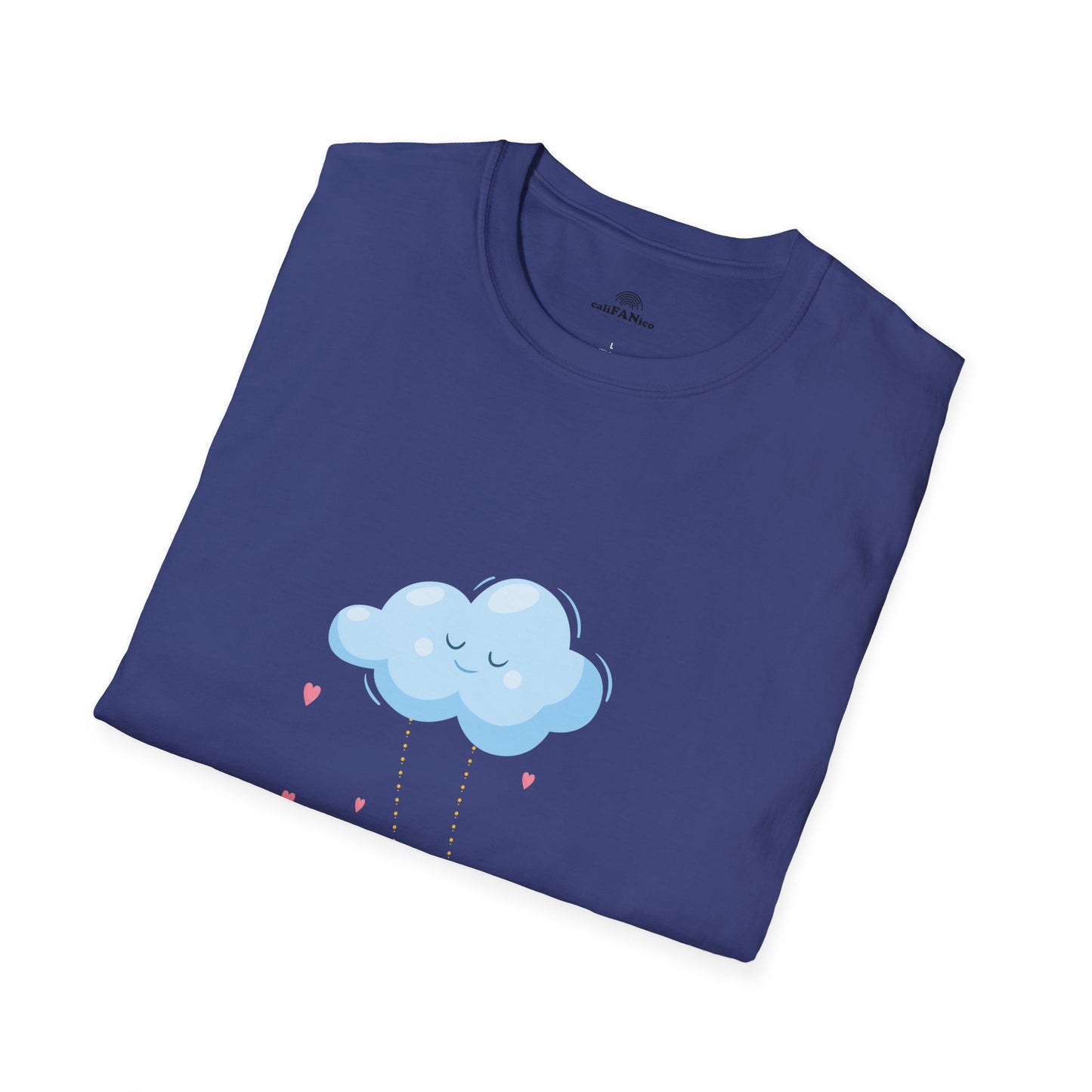 Whimsical Cloud Graphic Tee for Girls 6-12 (XS-S-M), Soft Cotton Shirt, Casual Everyday Wear, Ideal for Gifting, Fun and Playful Design