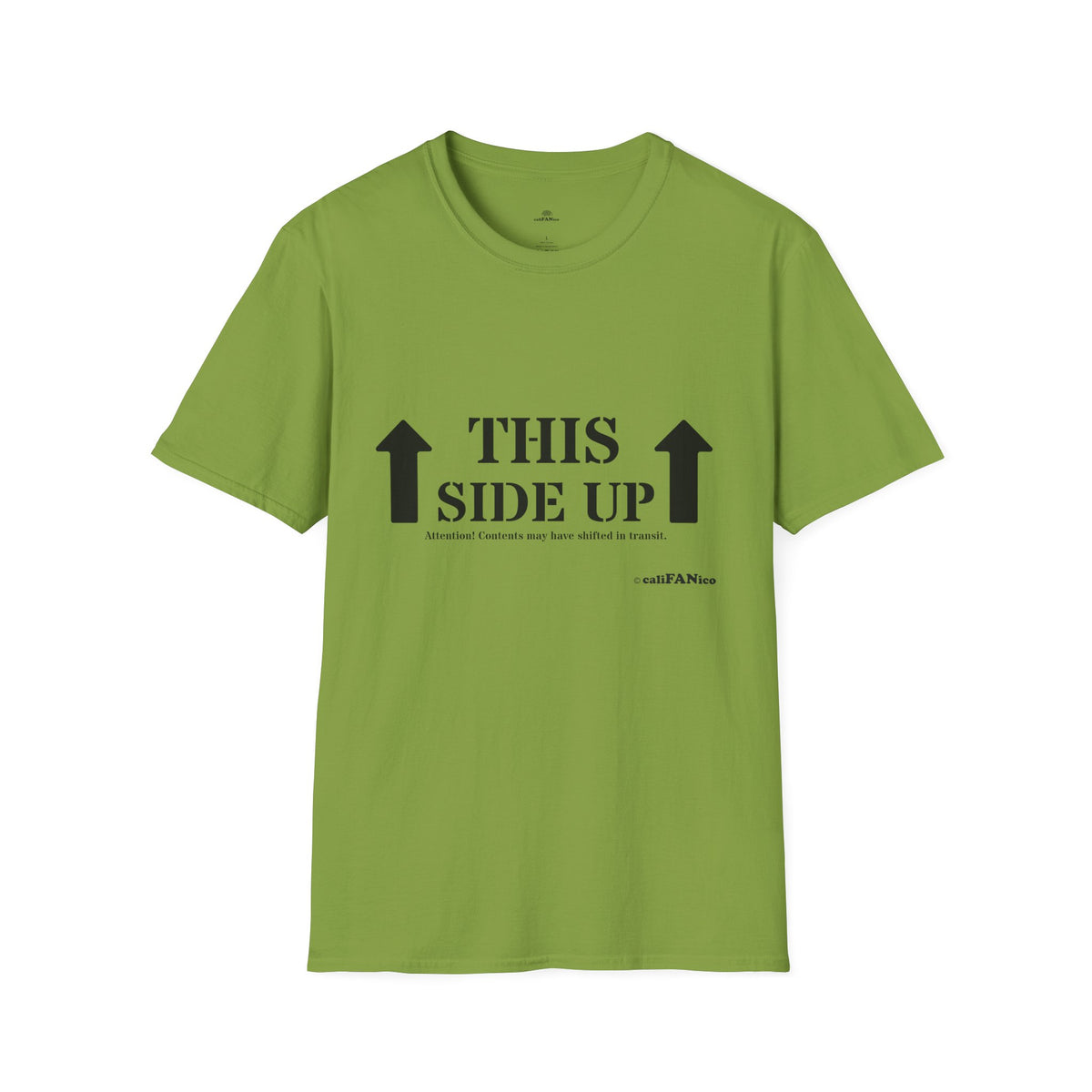 Funny 'THIS SIDE UP' t-shirt - Perfect Gift for Fun Occasions, Casual Wear, Gifting, Unisex Clothing, Vibrant Colors