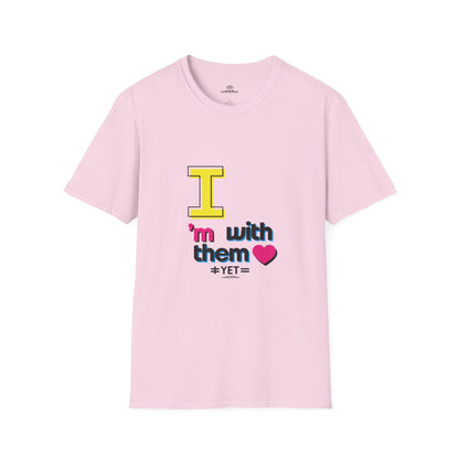 I’m With Them LGBTQ Pride Unisex Softstyle T-Shirt | Casual Wear, Gift for Friends, Pride Events Shirt, Graphic Tee, Inclusive Fashion